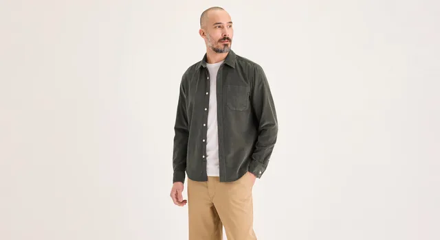 Dockers Ultimate chemise regular homme verte coton