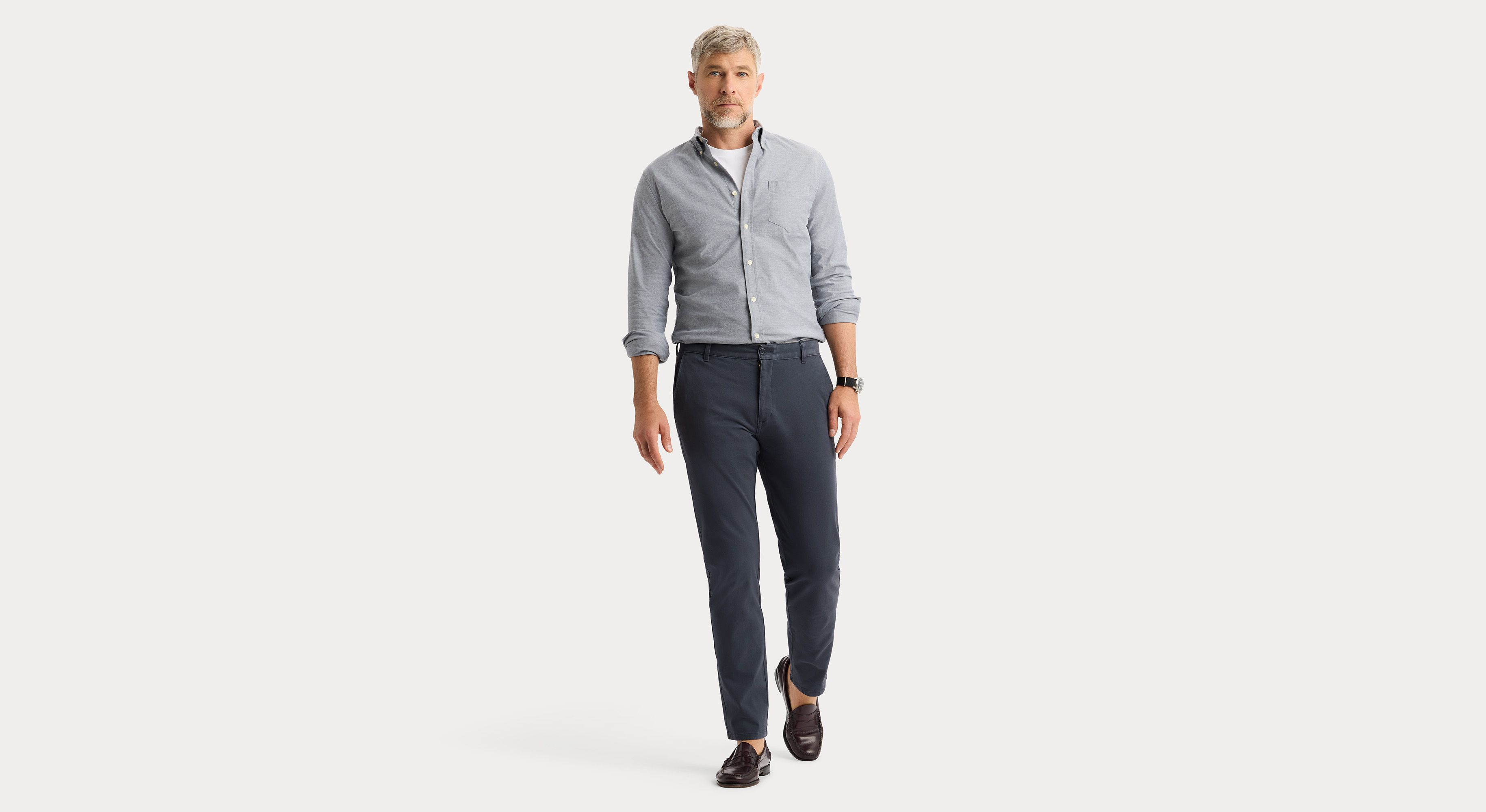 Dockers Ultimate Slim Fit chino bleu stretch bureau