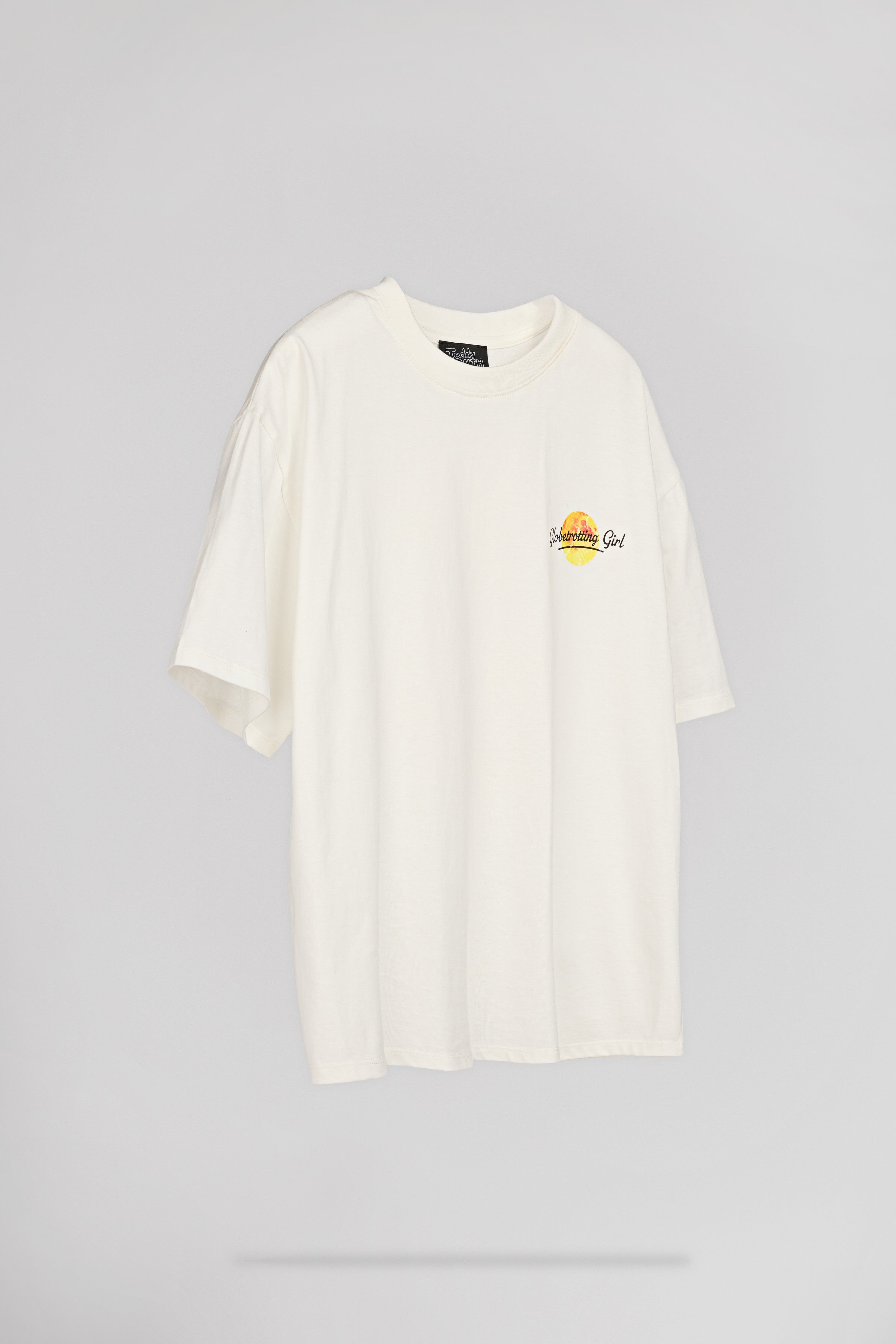 Teddy Smith T-Vibes MC Middle White t-shirt oversize blanc femme