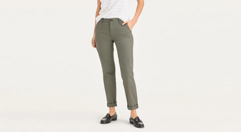 Dockers Weekend Chino Slim Fit pantalon vert long