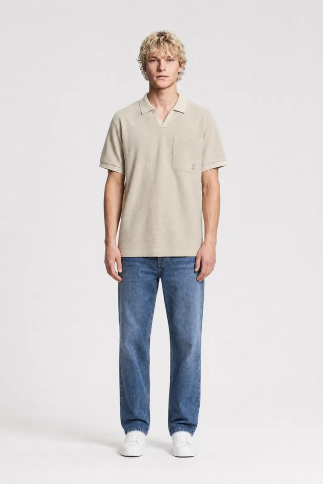 Teddy Smith P-Sonrad MC Polo homme crème waffle