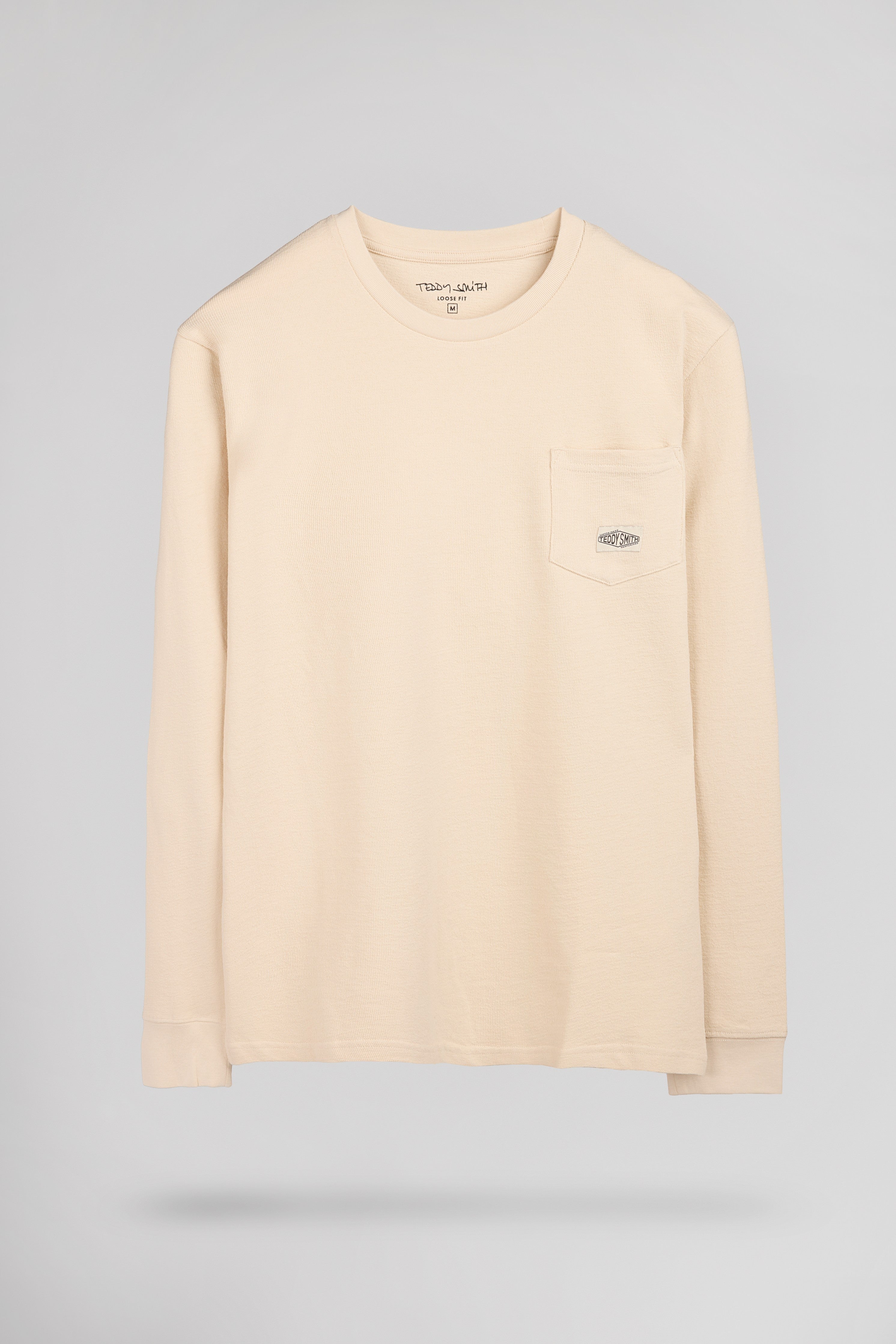 Teddy Smith T-Jameson ML t-shirt manches longues crème