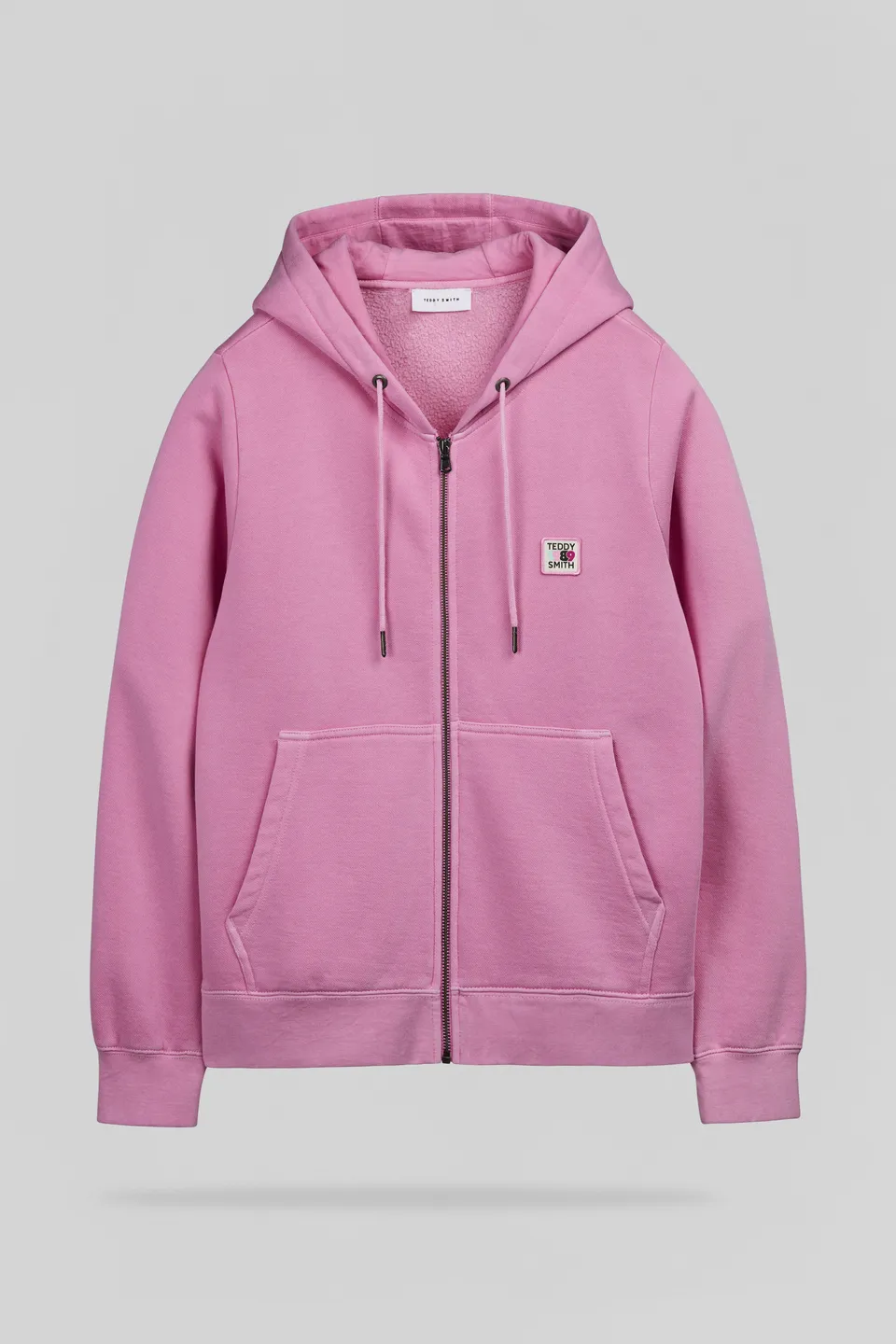 Teddy Smith G-WASH HOODY ZI gilet femme rose bonbon