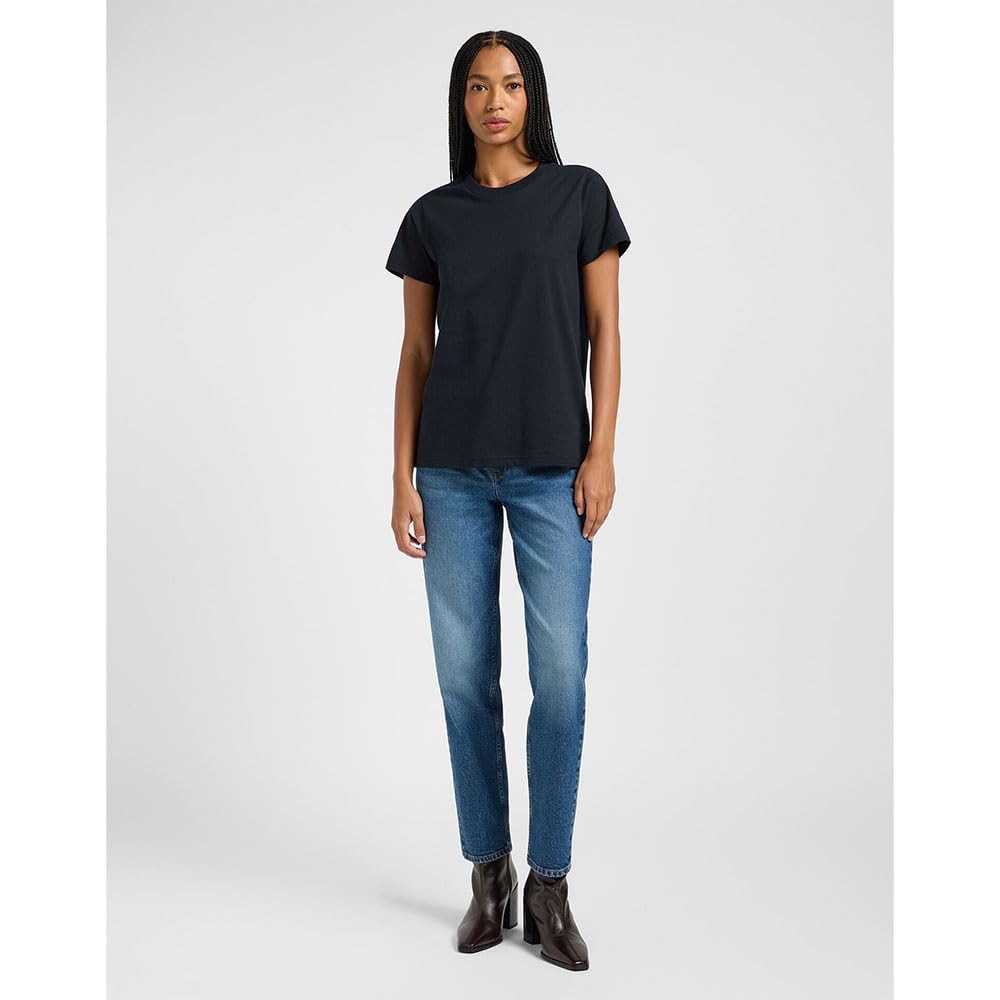 Lee SS Crew Twinpack lot 2 t-shirts femme XL noir blanc
