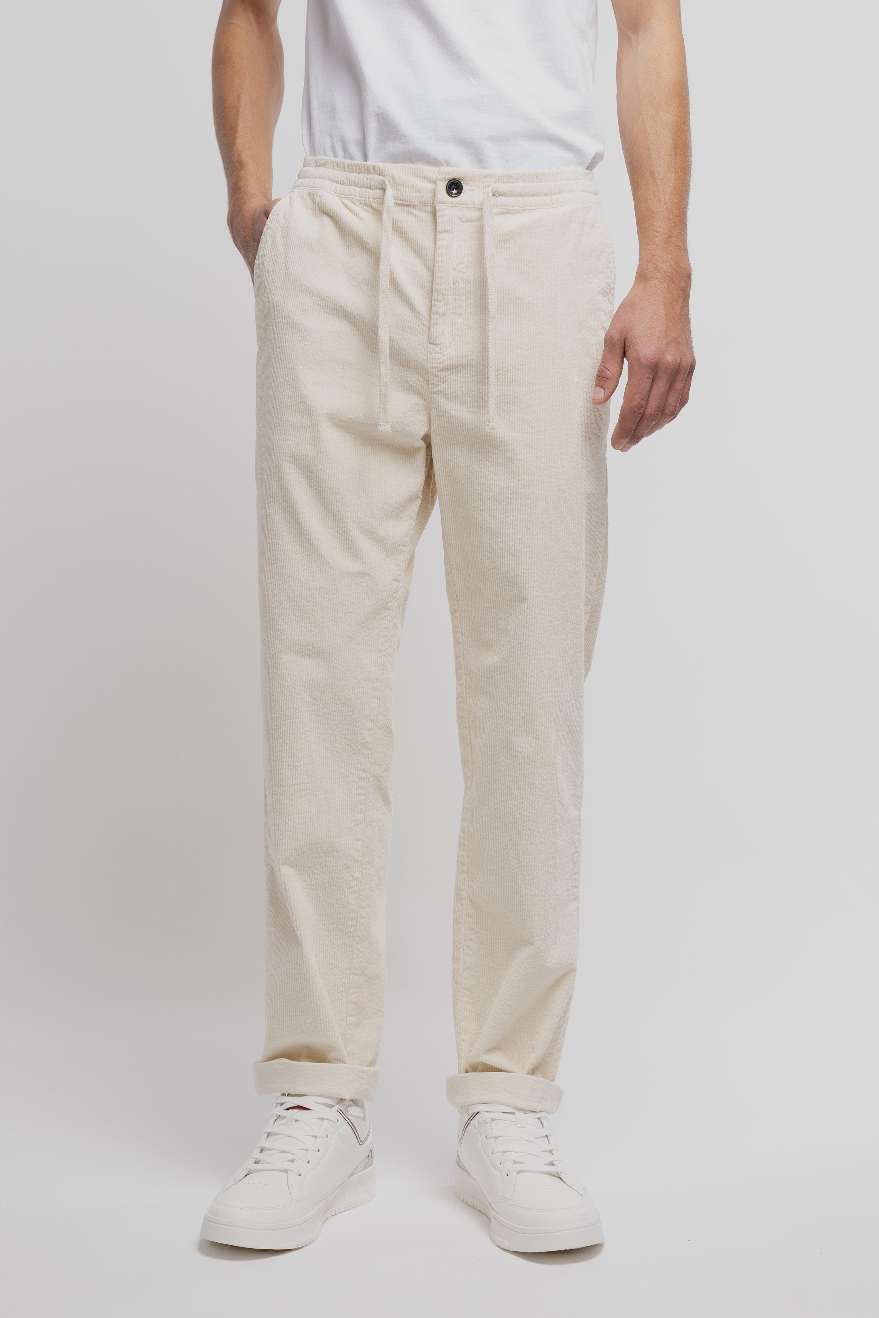 Teddy Smith Pywan 20 pantalon velours cream relaxed