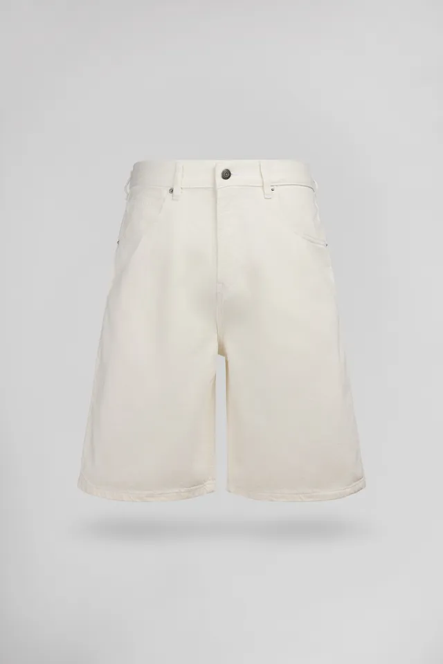 Teddy Smith S-Axel short denim écru coton