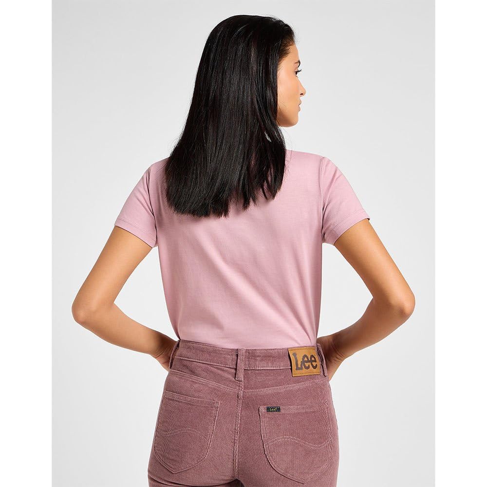 Lee Small Logo Tee tee-shirt femme Pretty Plum coupe regular