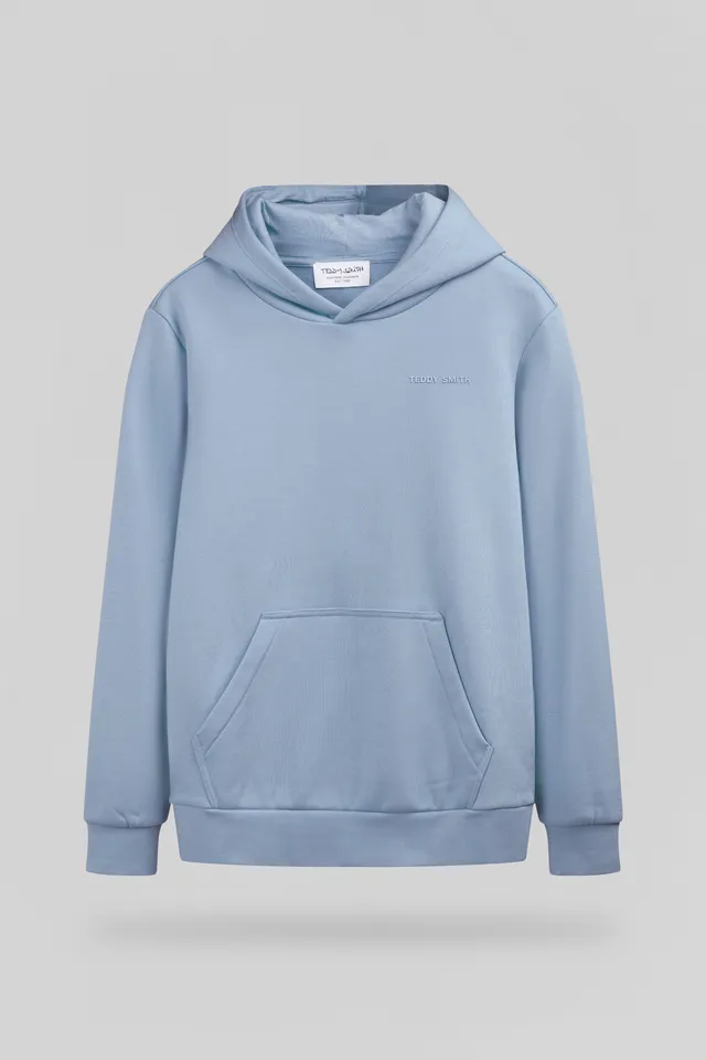 Teddy Smith S-Nark Hoody Jr sweat capuche bleu minéral garçon