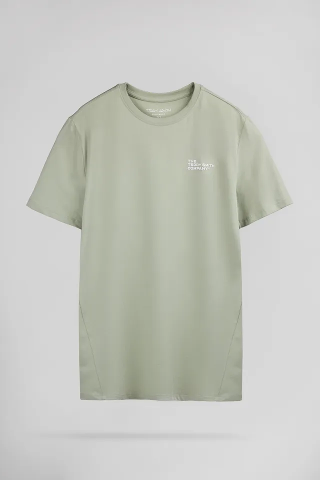 Teddy Smith T-Company t-shirt coton vert sauge regular