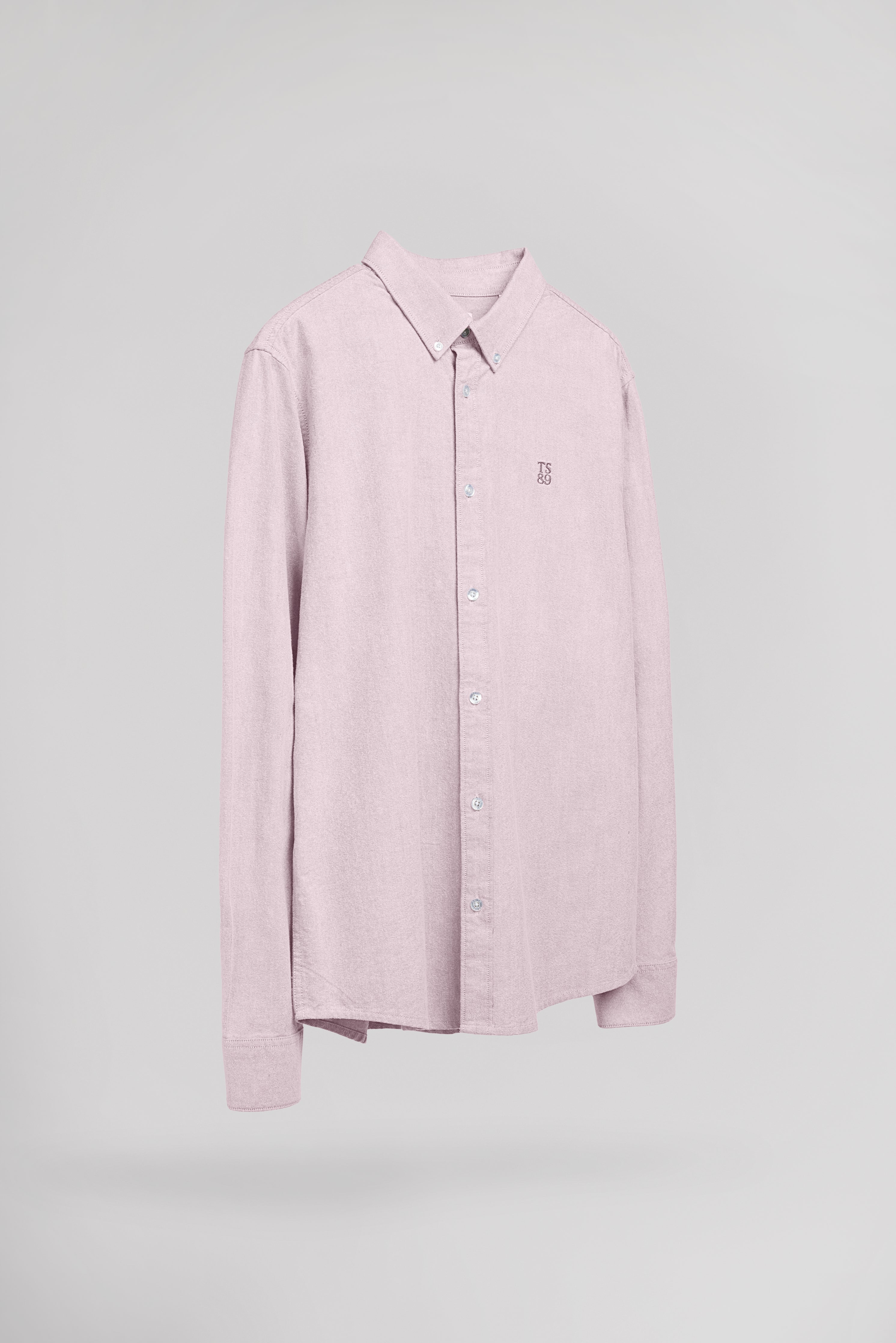 Teddy Smith C-Stan ML chemise oxford rose homme
