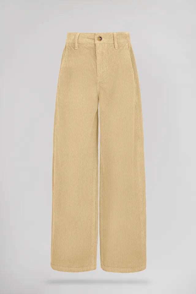 Teddy Smith P-Eddy Baggy Jr chino velours beige garçon