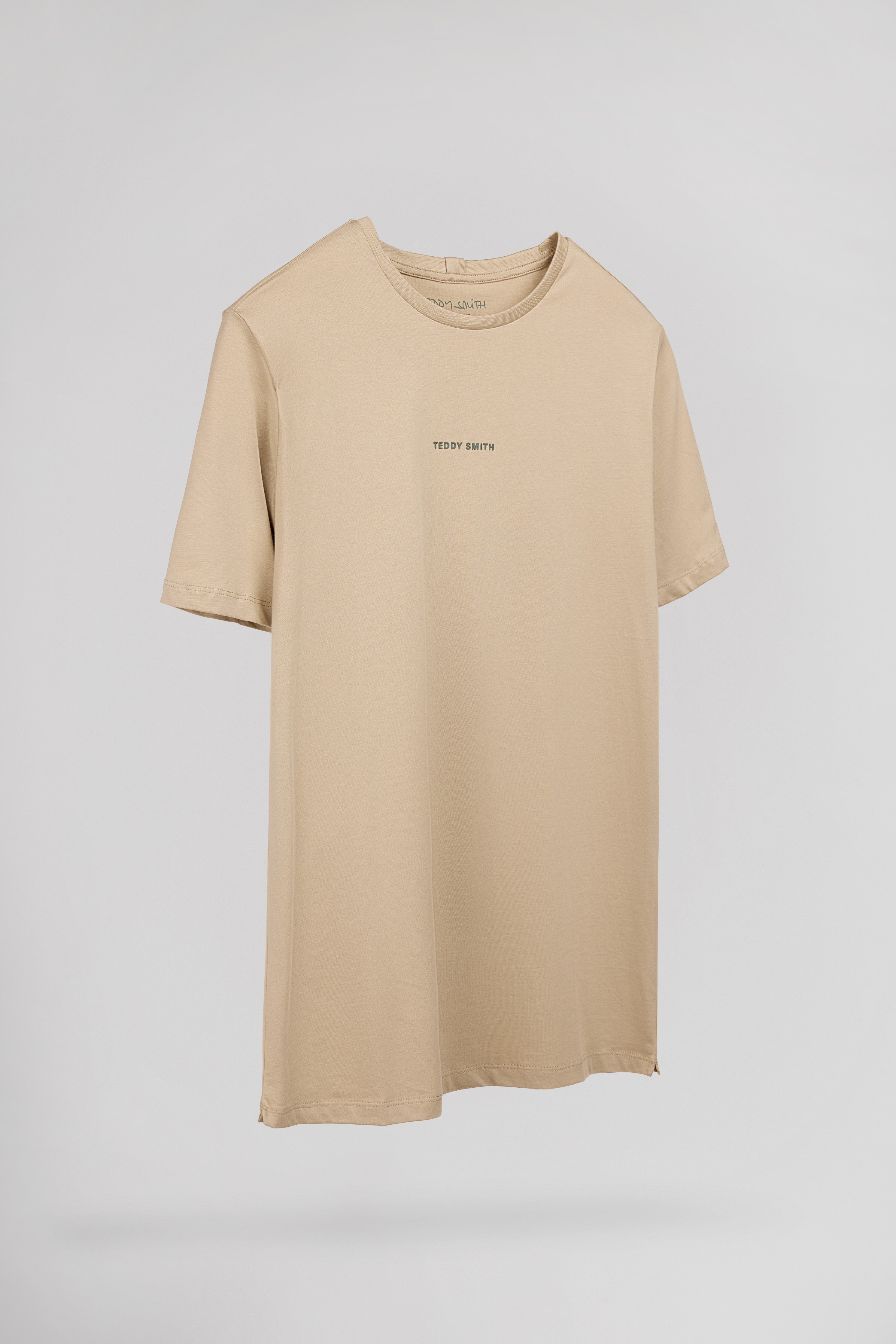 Teddy Smith T-Soy 2 MC t-shirt beige uni coton