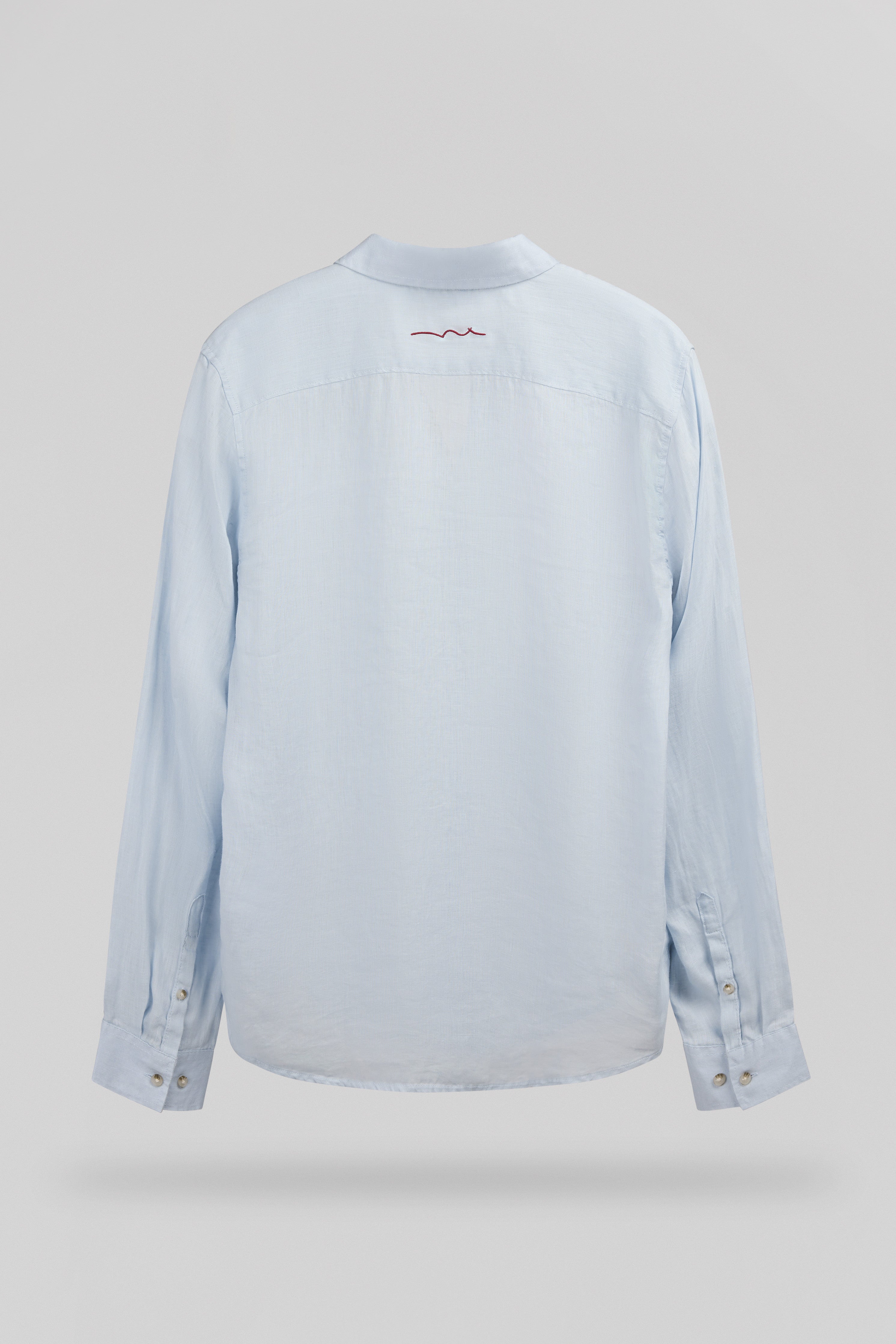 Teddy Smith C-Linen ML chemise lin bleu pastel homme