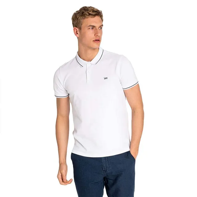 Lee Pique Polo polo coton Noir coupe regular