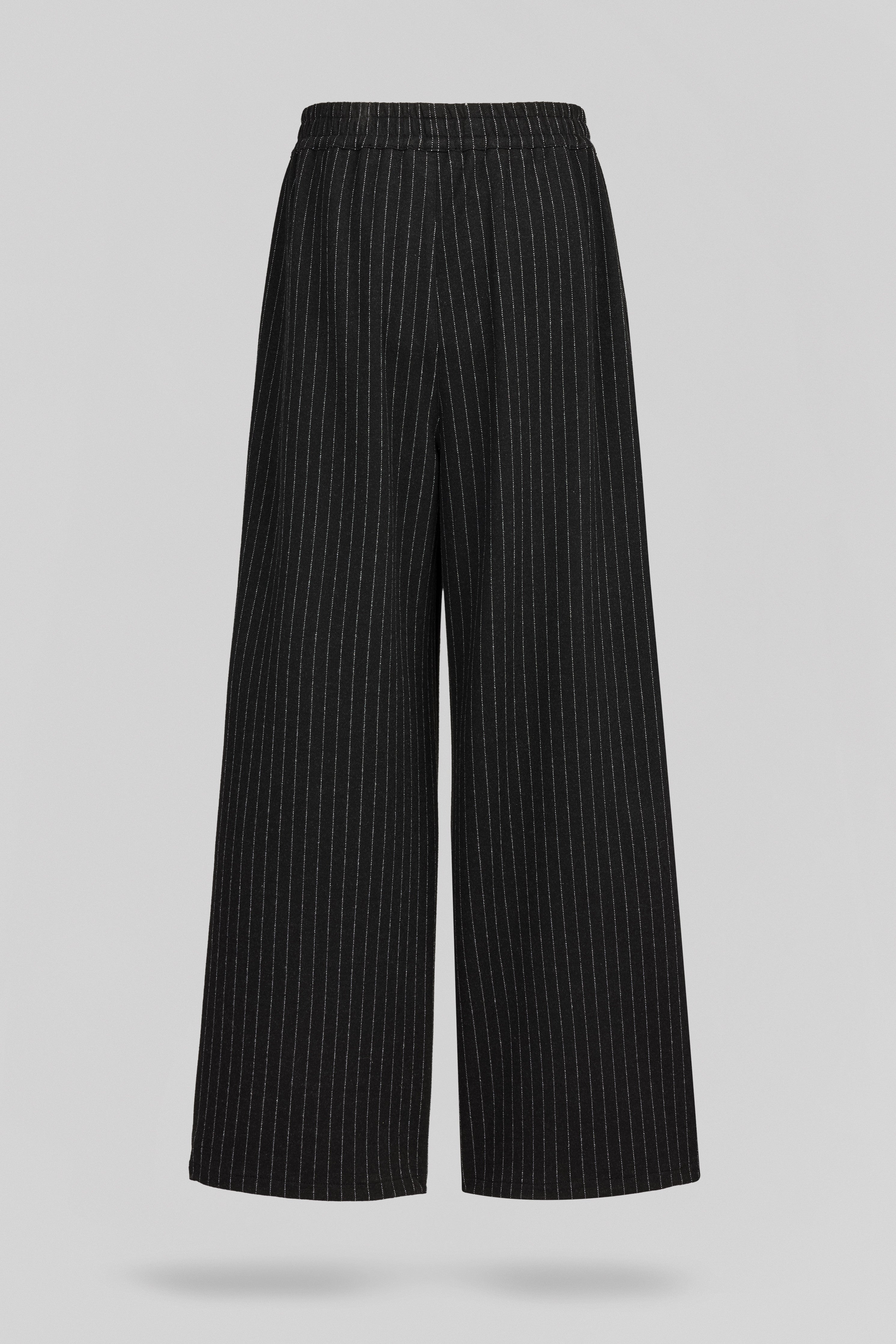 Teddy Smith P-Betty JR pantalon large Melange Black rayé