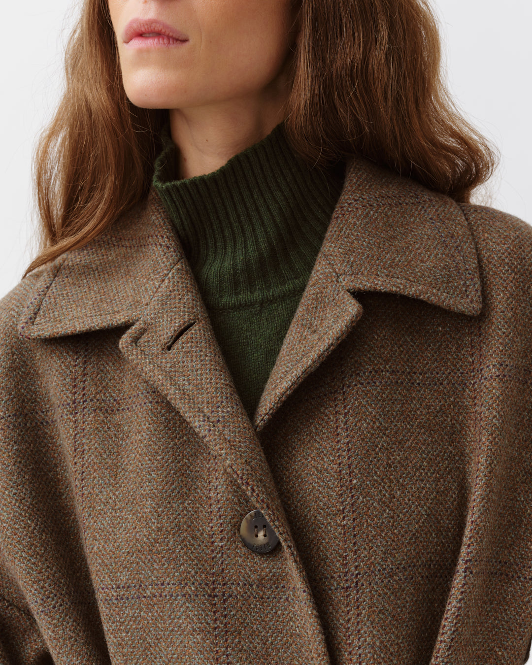Diega Mingo manteau camel aqua prune ceinturé