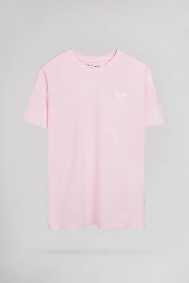 TEDDY SMITH T-PANY MC t-shirt homme rose coton