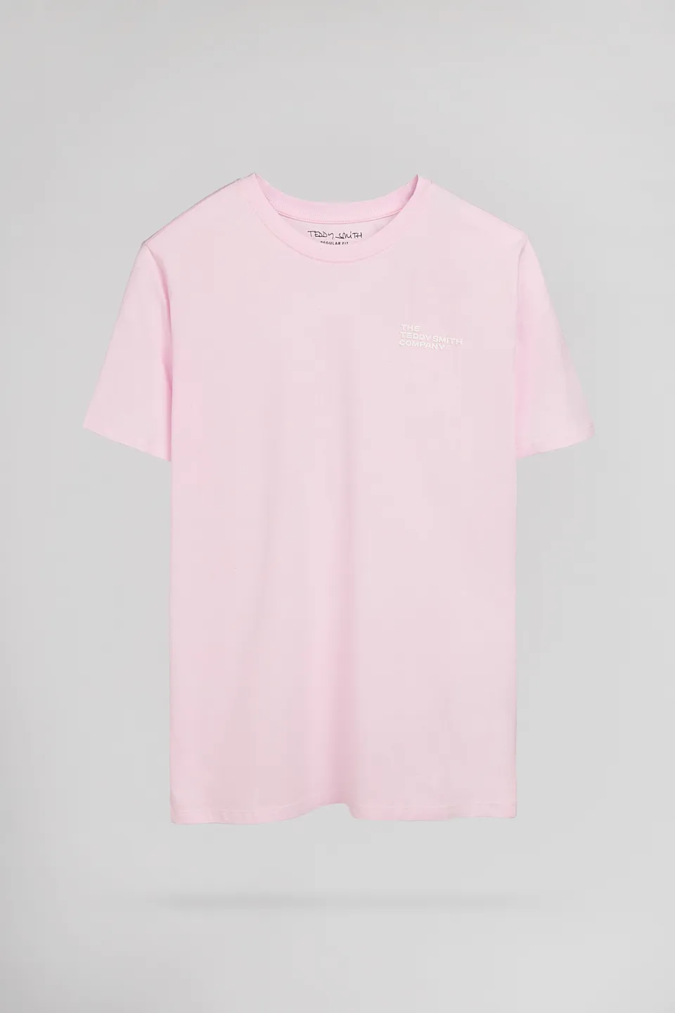 TEDDY SMITH T-PANY MC t-shirt homme rose coton