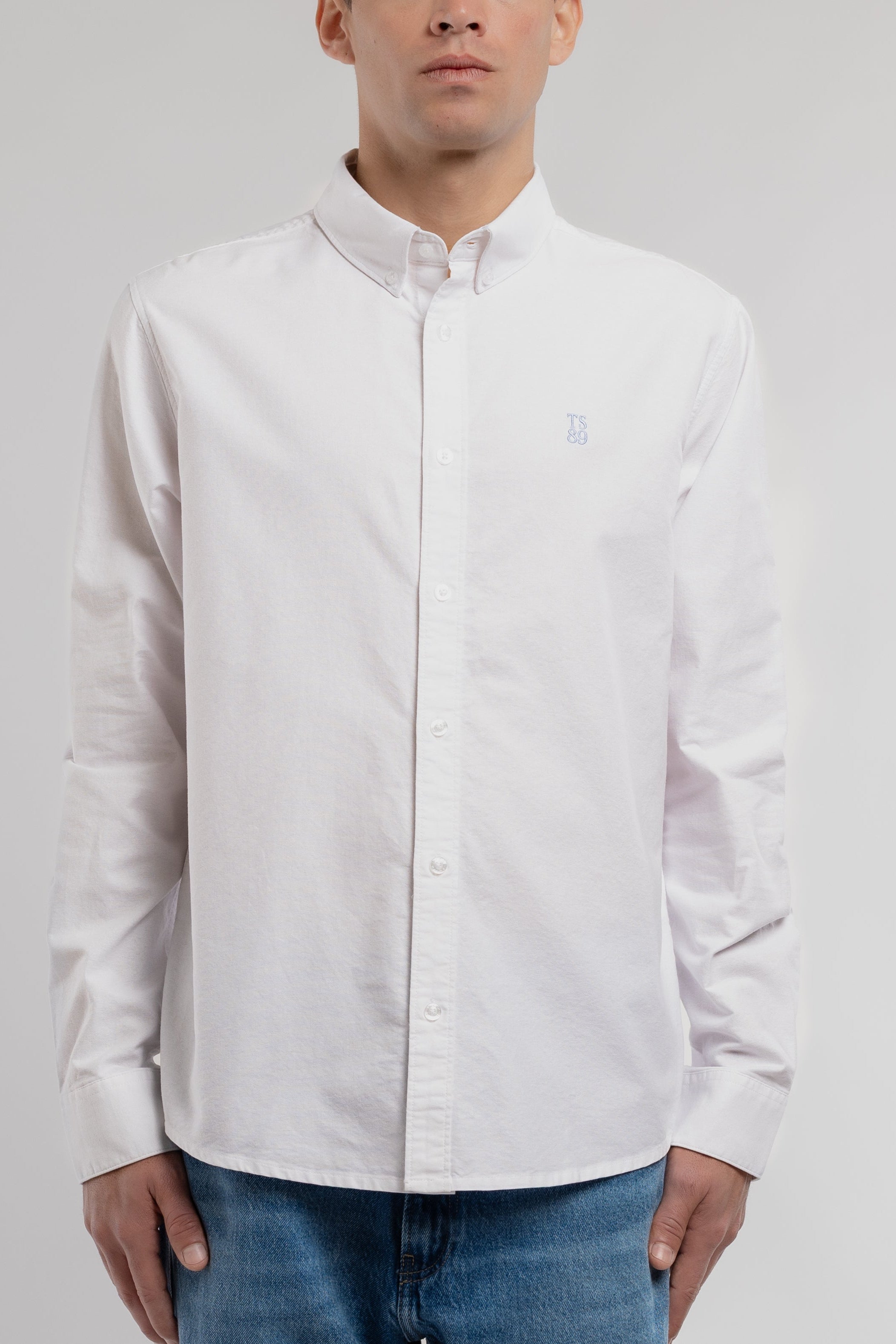 Teddy Smith C-Stan ML chemise blanc oxford
