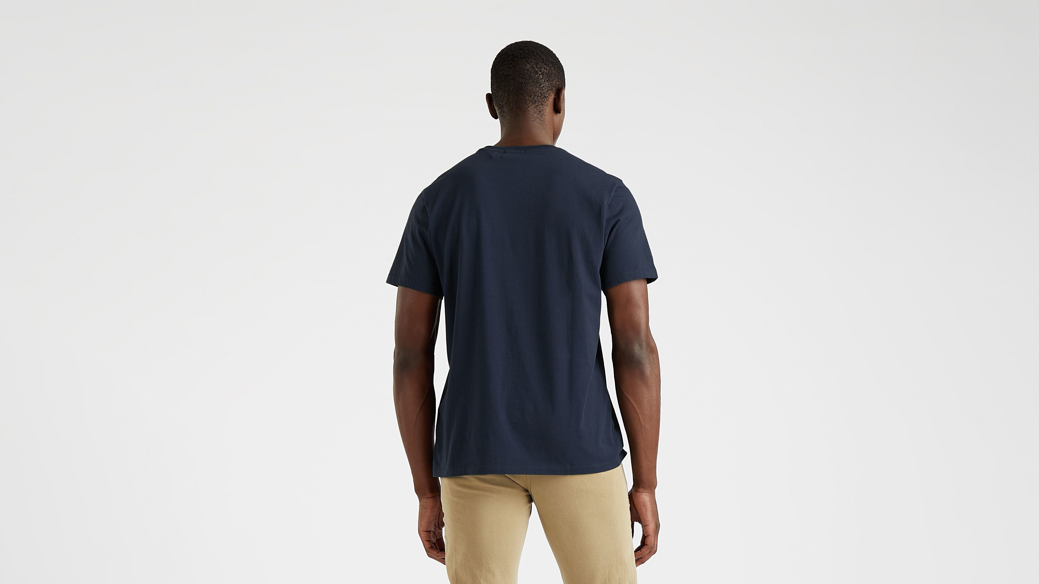 Dockers Logo tee-shirt slim bleu coton