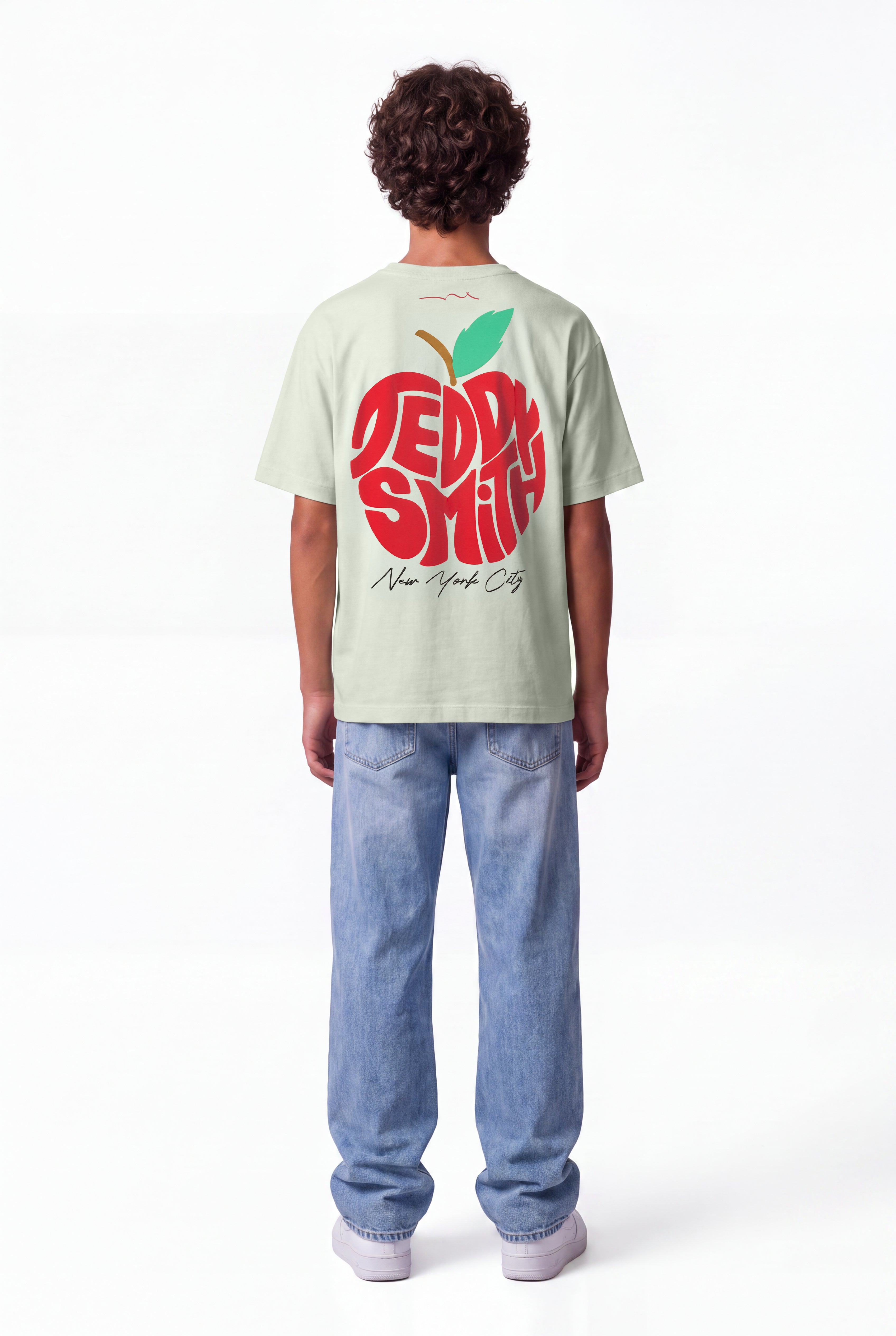 Teddy Smith T-Pom t-shirt coton garçon vert nacre pomme