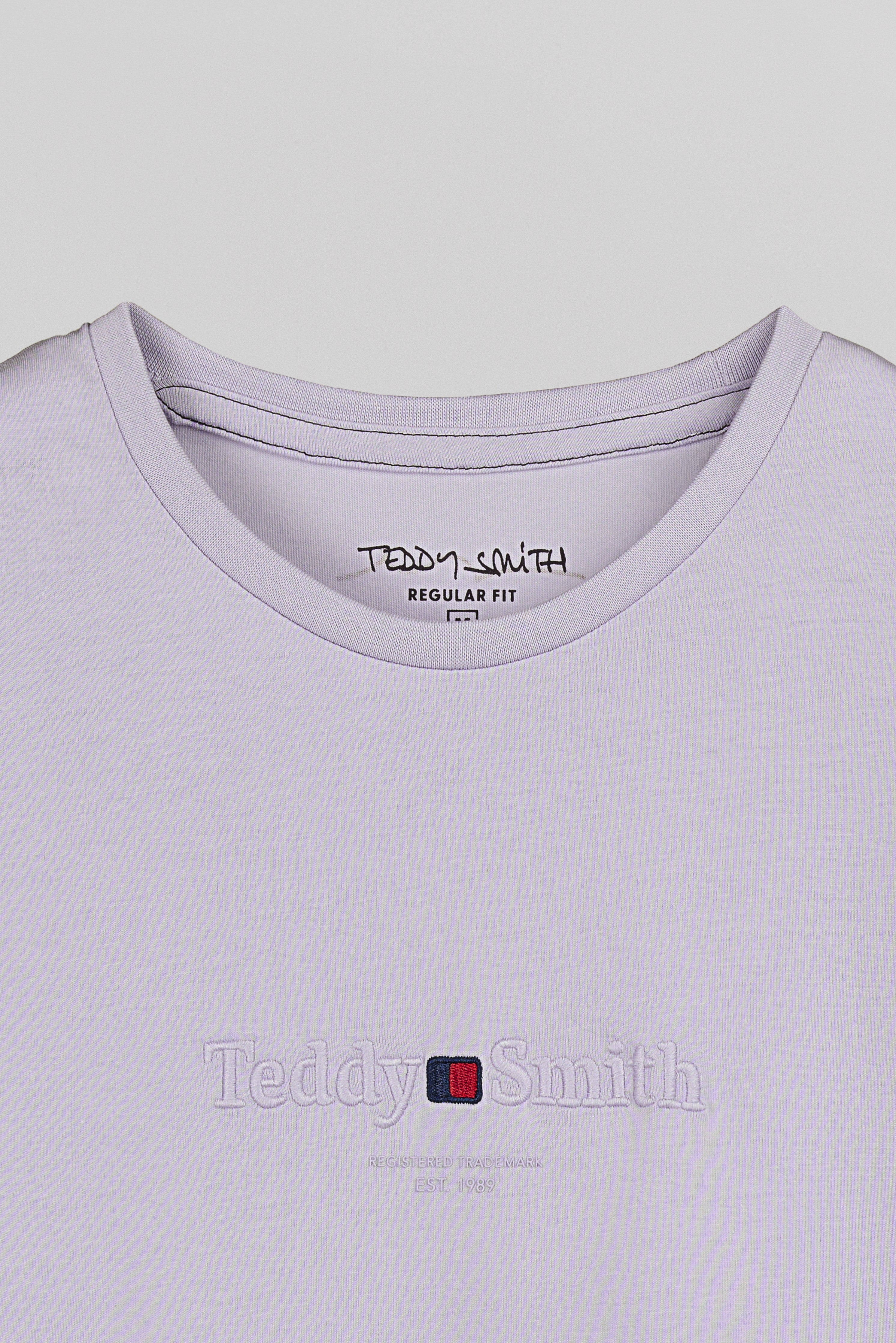 Teddy Smith T-Jim MC t-shirt lavande coupe classique