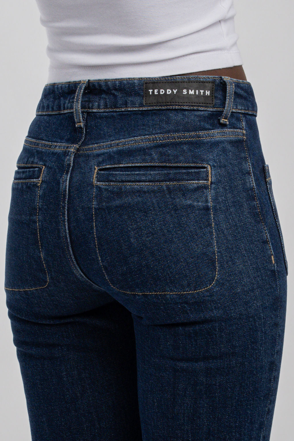Teddy Smith P-Diams BC jean droit femme encre denim coton