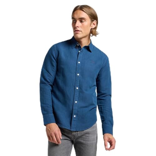 Lee Patch Shirt chemise homme XL Orion Blue lin