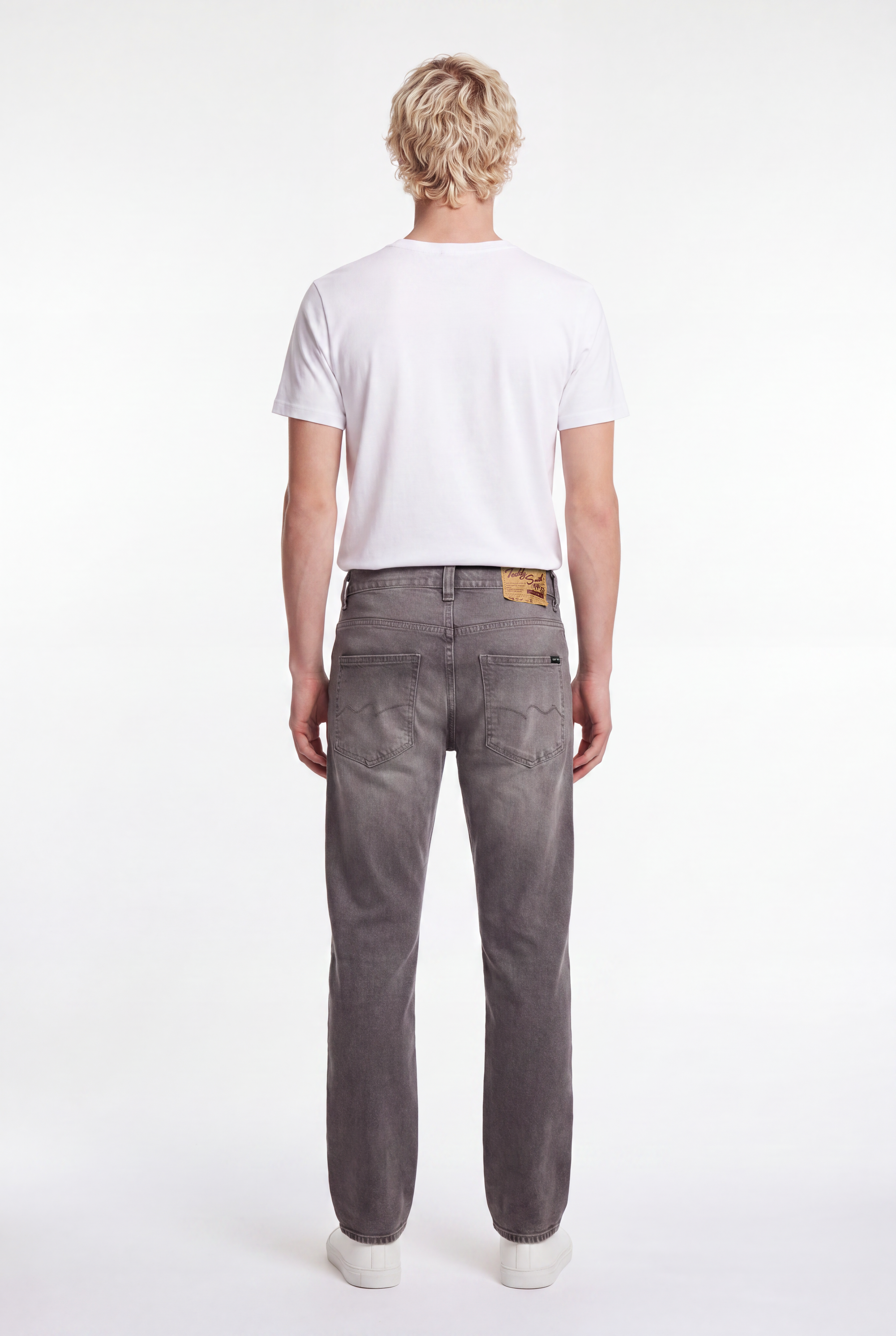 Teddy Smith REG L32 Jean droit homme gris