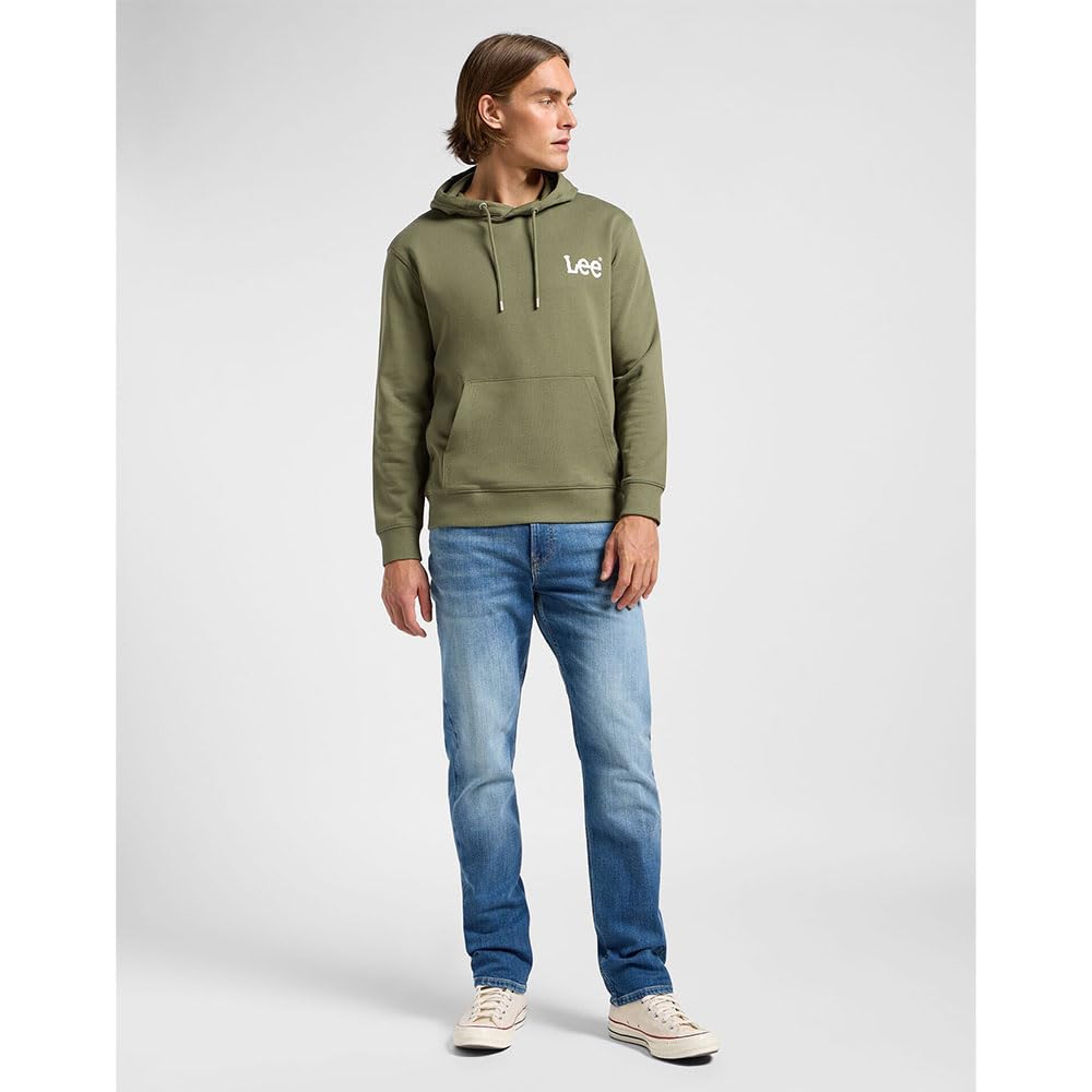Lee Wobbly Hoodie sweat à capuche homme L kaki