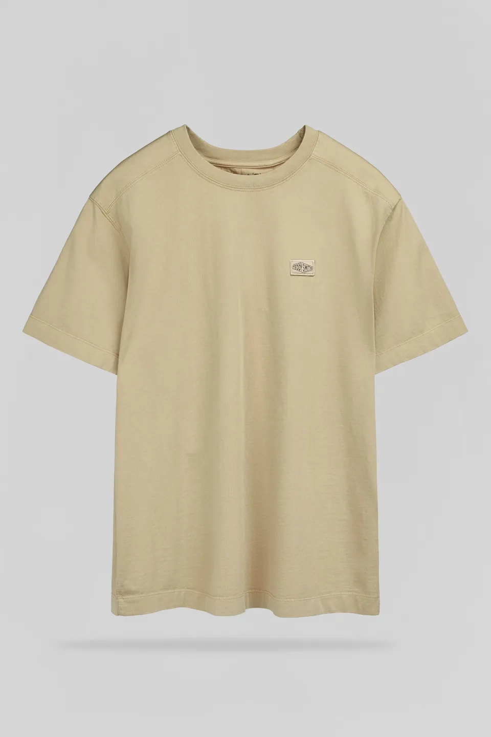 Teddy Smith T-Nateo MC Wolf Beige t-shirt ample coton lourd