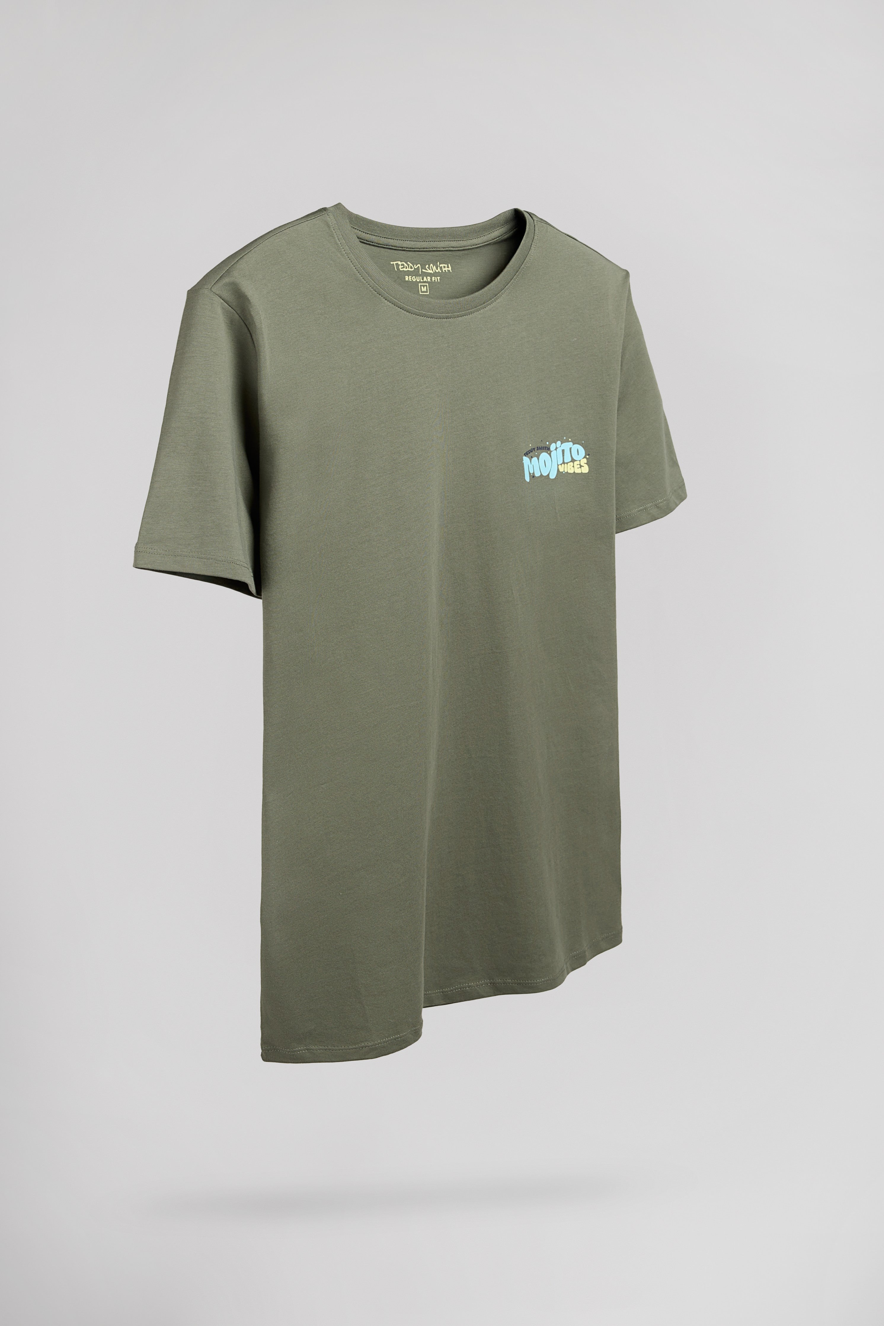 Teddy Smith T-Mojito MC t-shirt kaki military imprimé