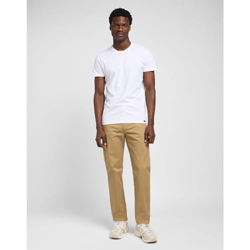 Lee Regular Chino Homme Argile 33W/30L Coupe Droite