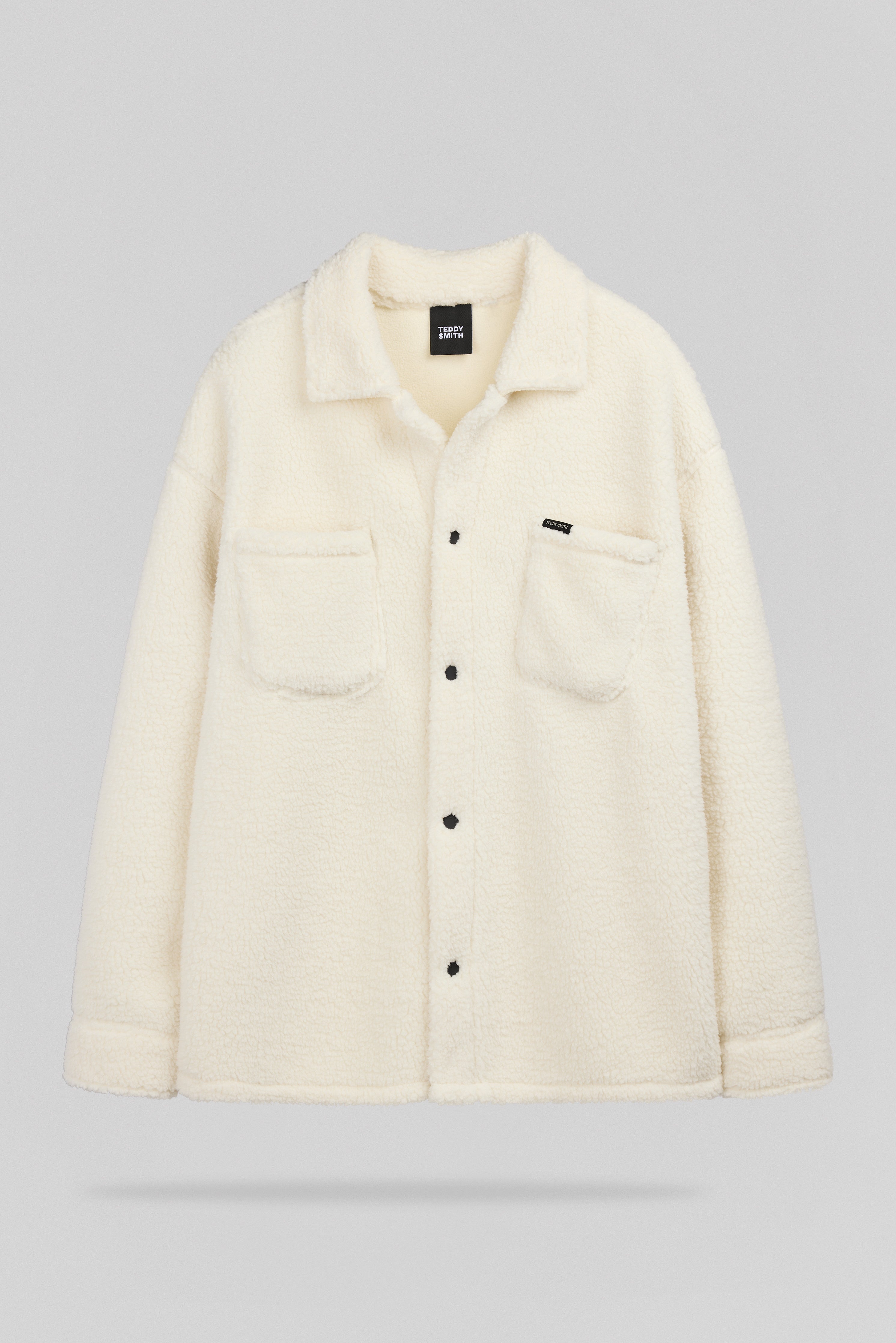 Teddy Smith C-Sweet surchemise blanc ivoire sherpa