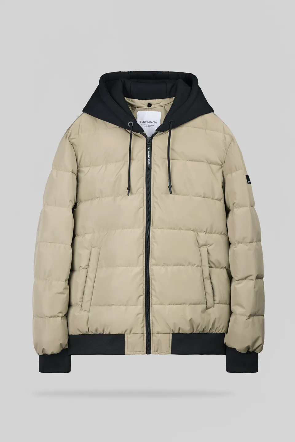 Teddy Smith B-East Wolf doudoune beige capuche amovible