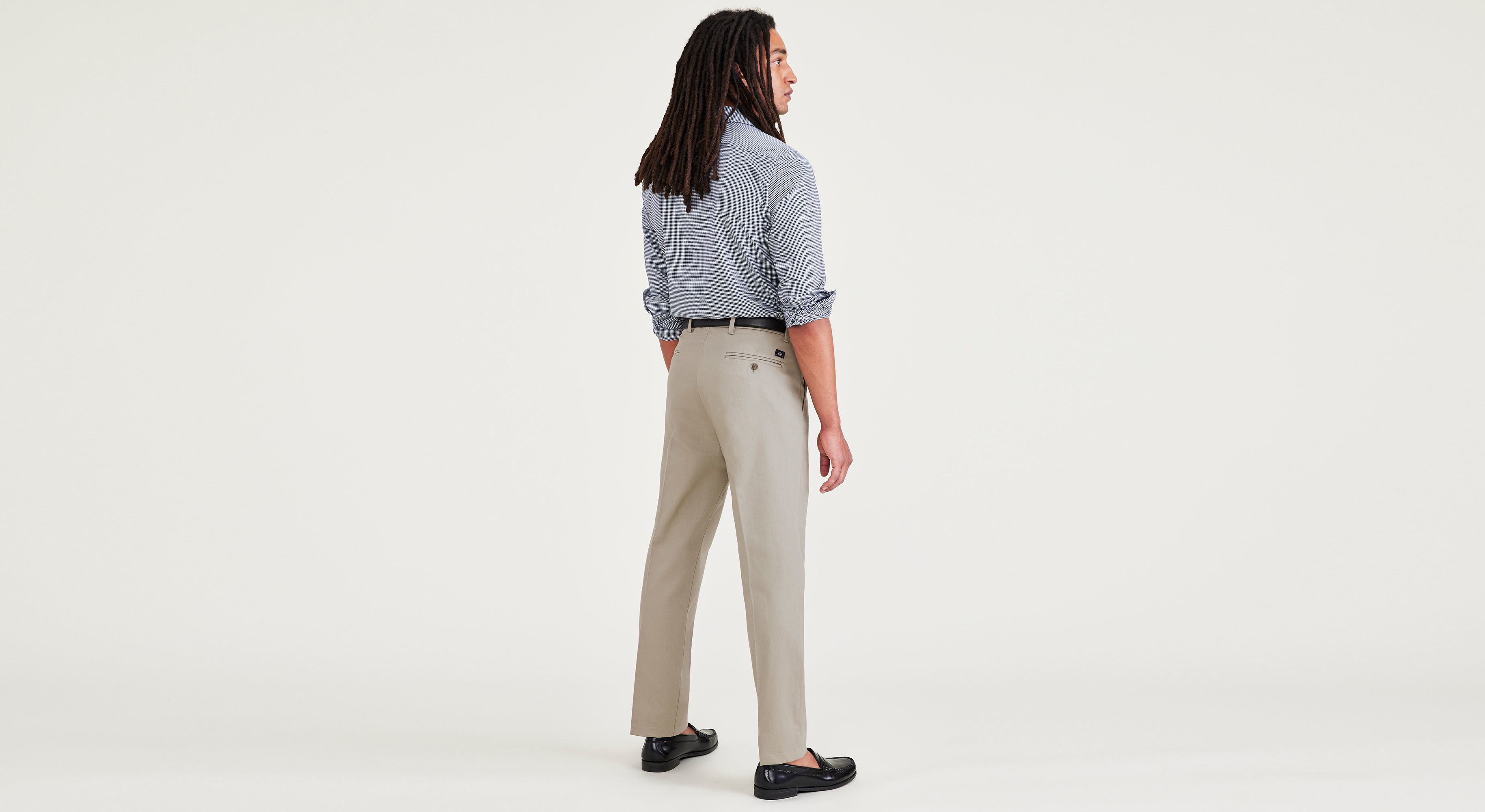 Dockers Signature Iron Free chino slim beige à pli