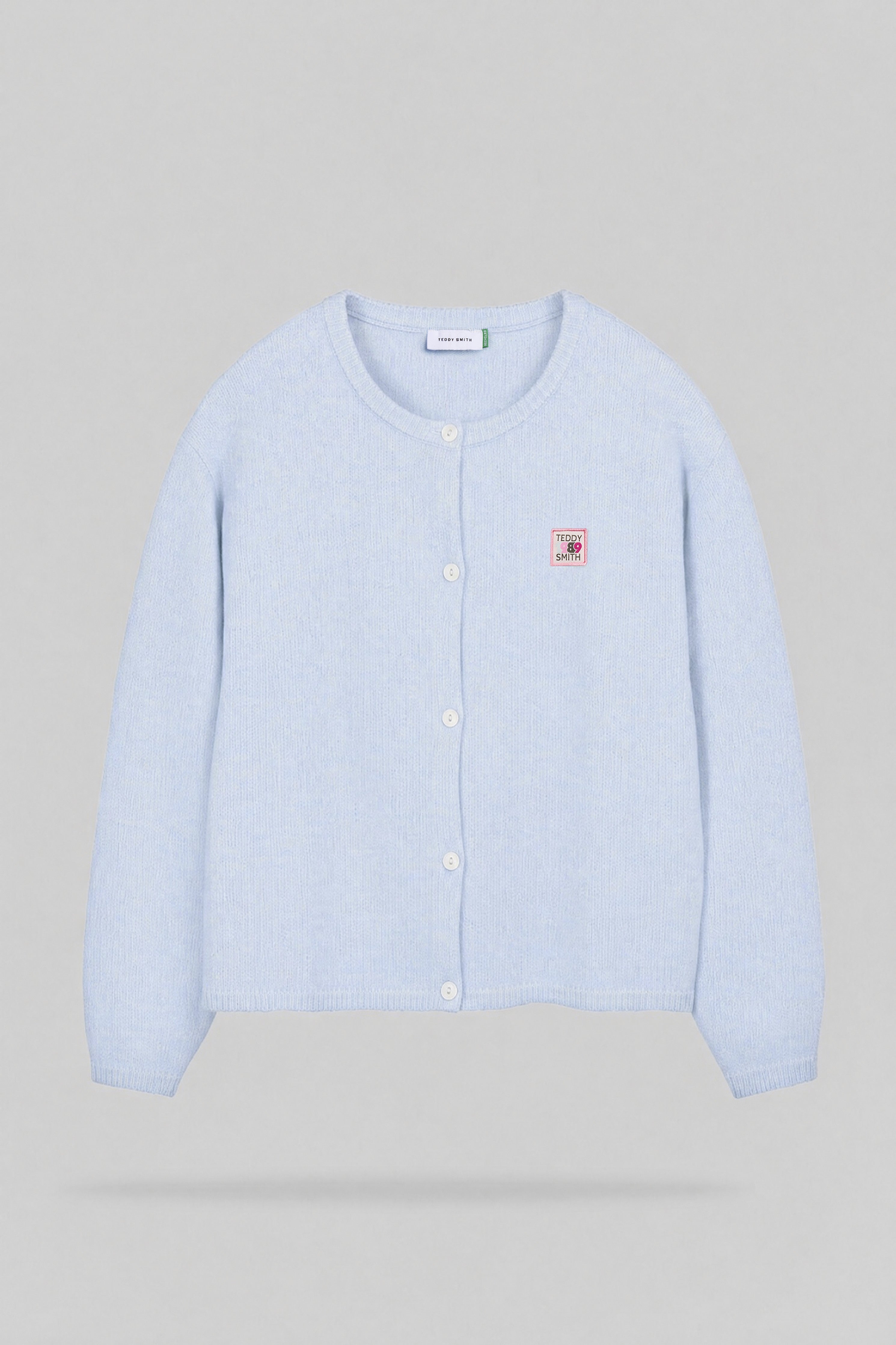 Teddy Smith G-Amelia gilet bleu ciel chiné coton
