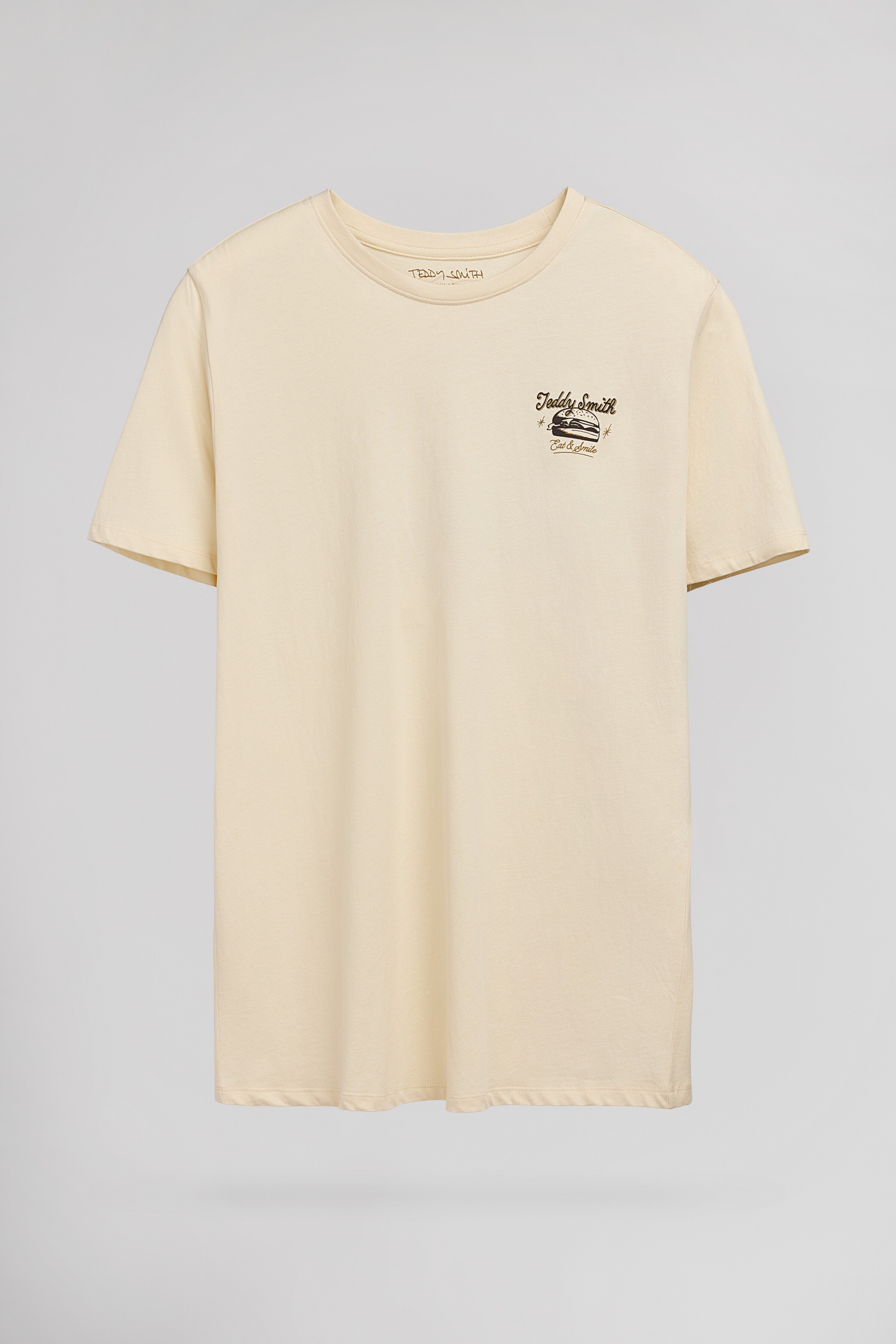 Teddy Smith T-Dinner MC t-shirt homme crème