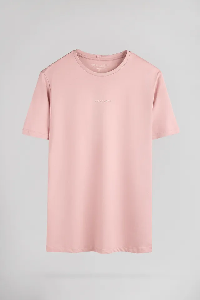 Teddy Smith T-Soy 2 MC t-shirt rose col rond