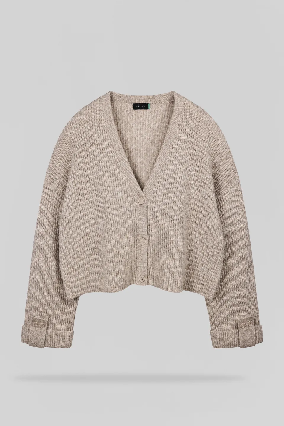 Teddy Smith G-Ava gilet oversize chocolat chiné