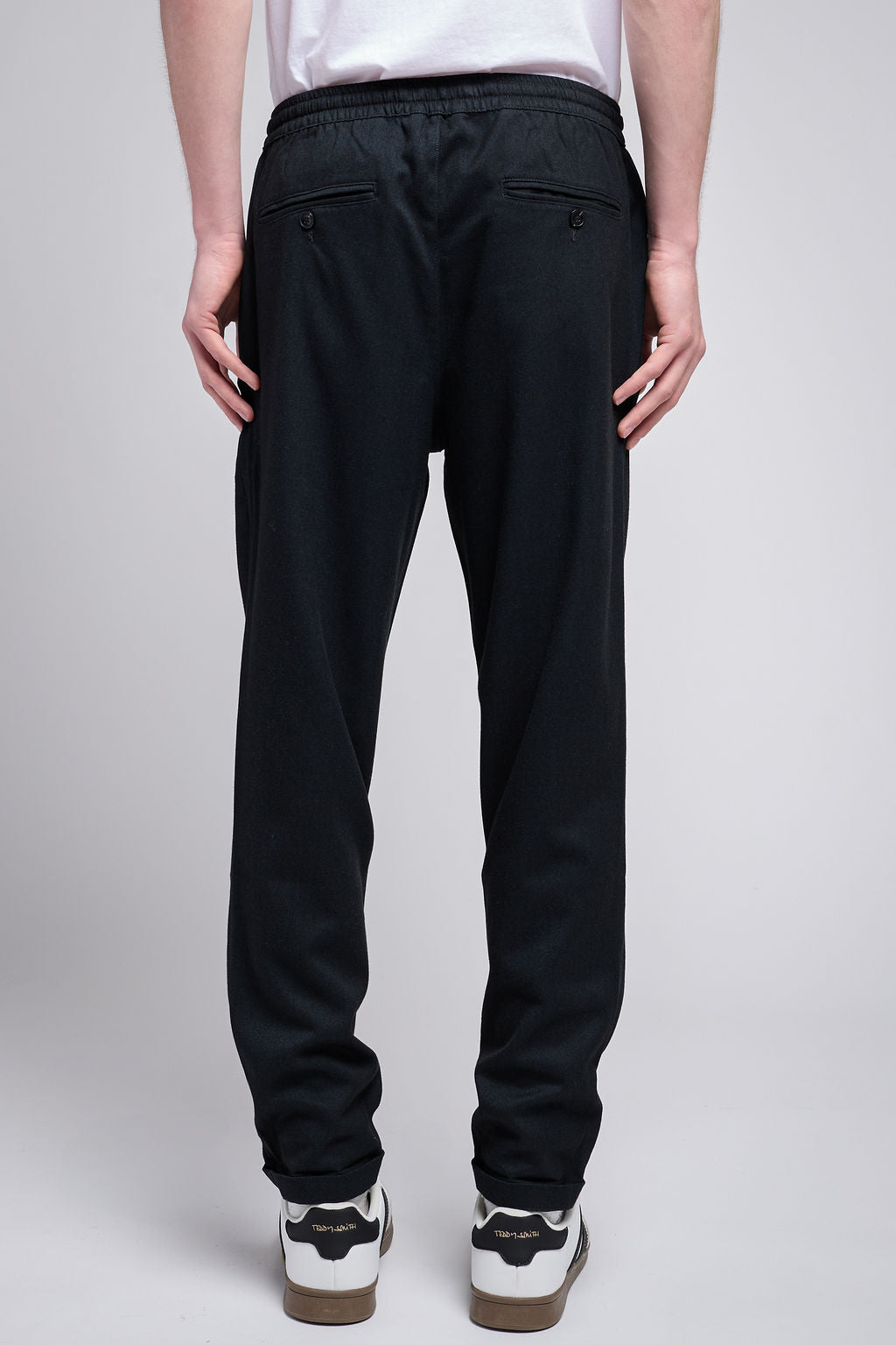 Teddy Smith Pywan 2 pantalon slim flanelle noir homme