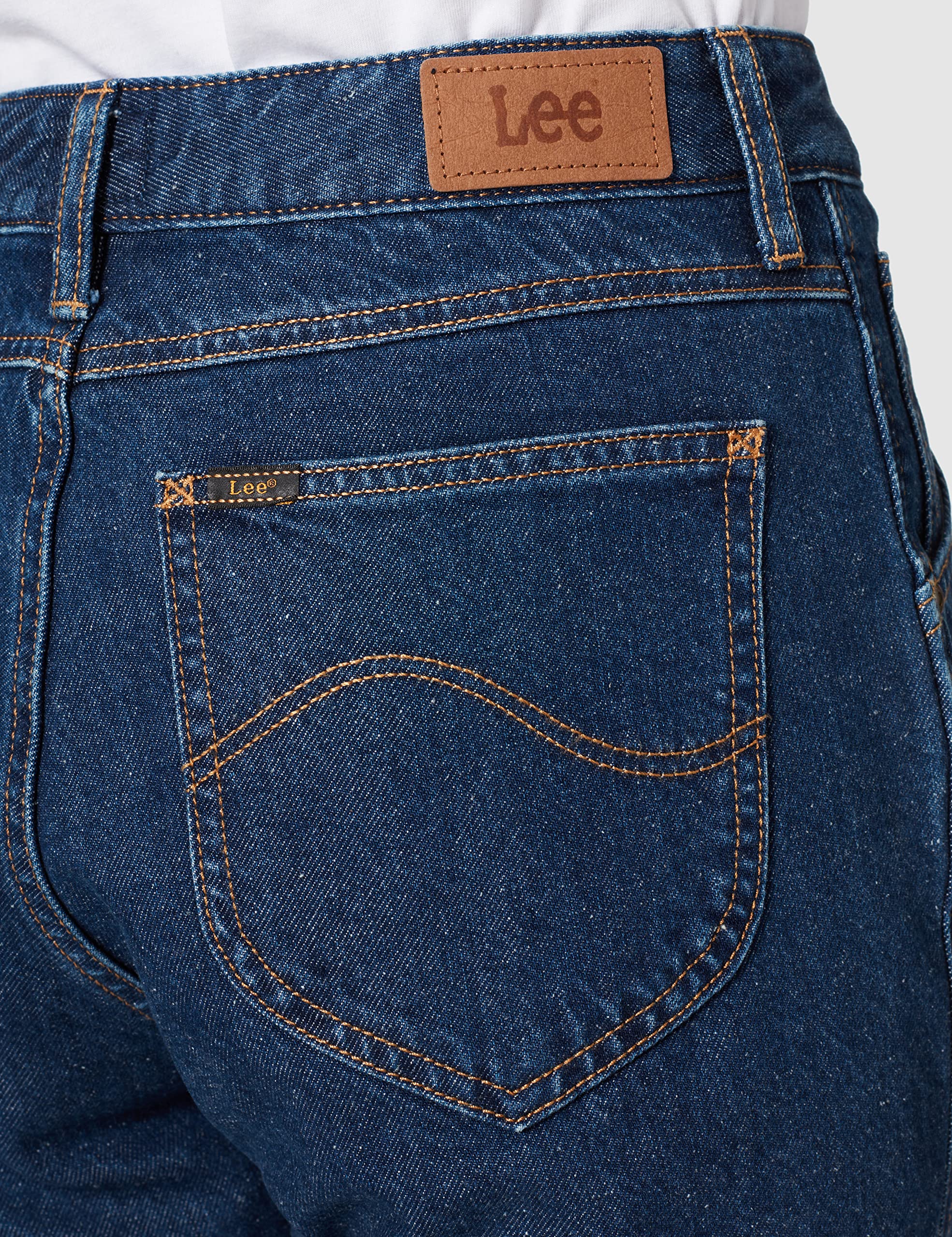 Lee Carol Pleated jean boyfriend femme rinse