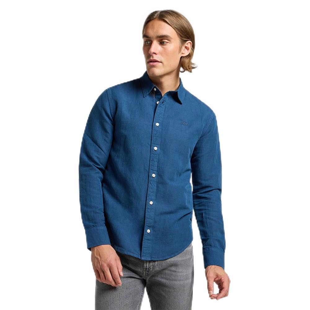 Lee Patch Shirt chemise homme XL Orion Blue lin