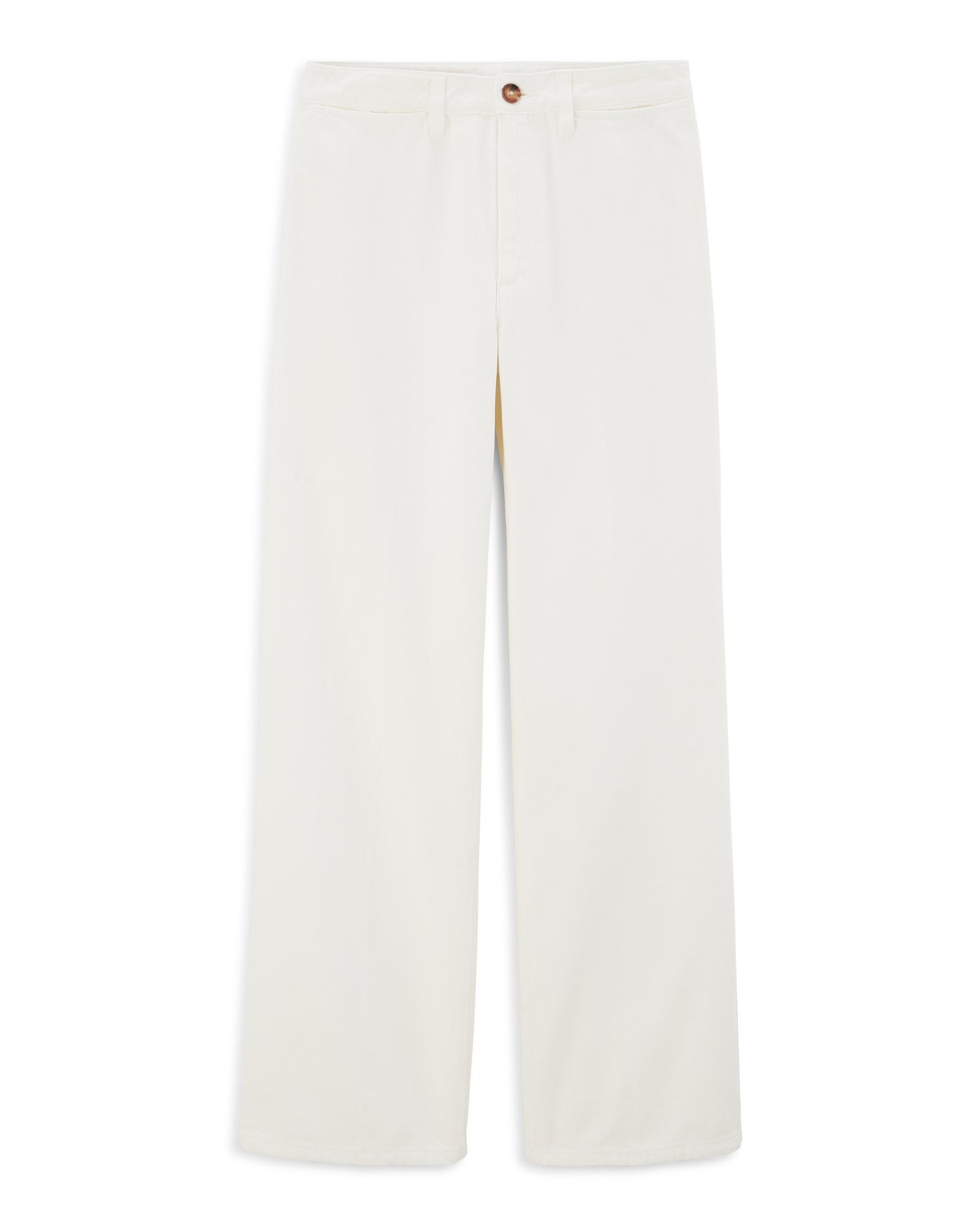 Labdip Swann White jean large taille haute blanc