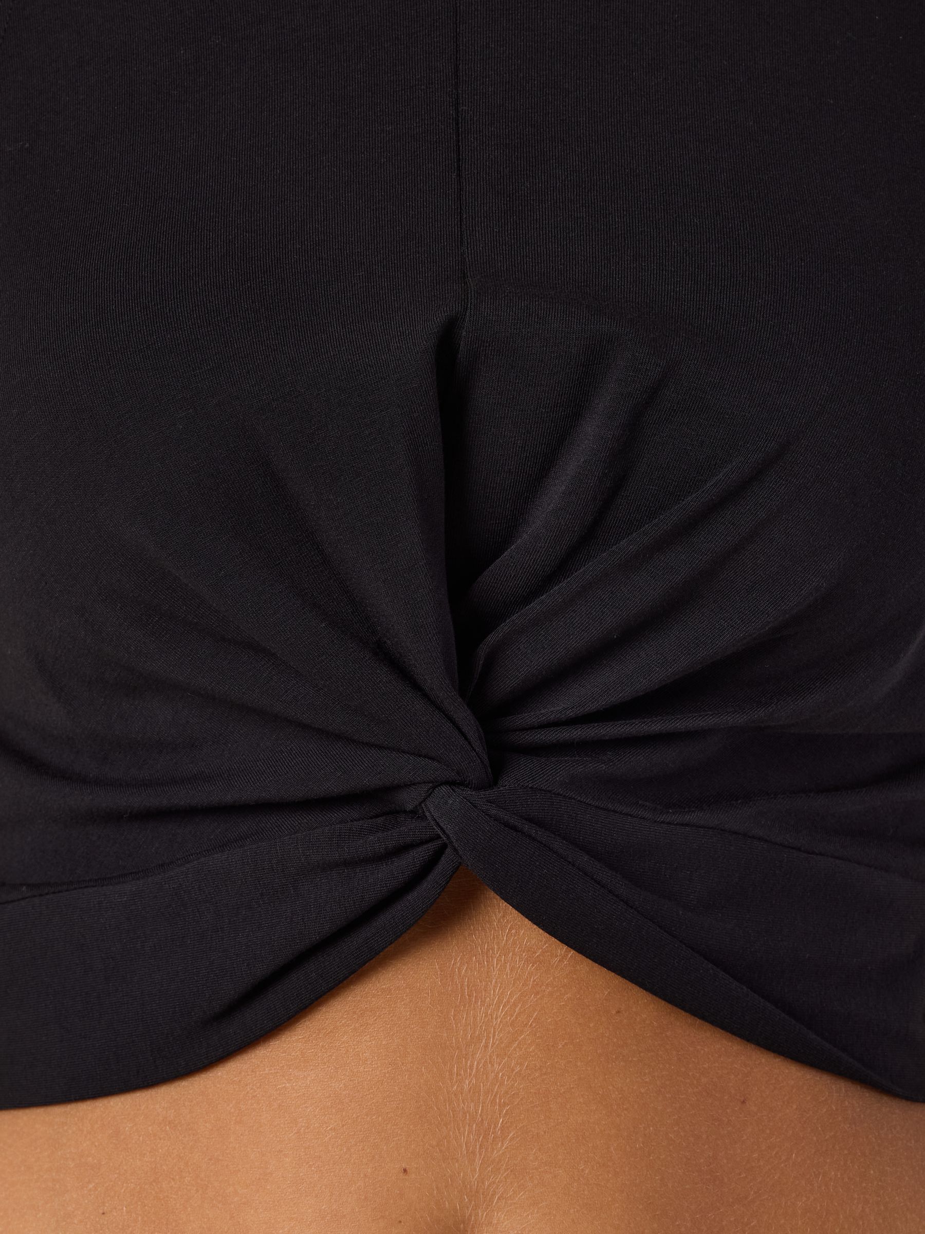 Noisy May crop top sans manches nœud coton