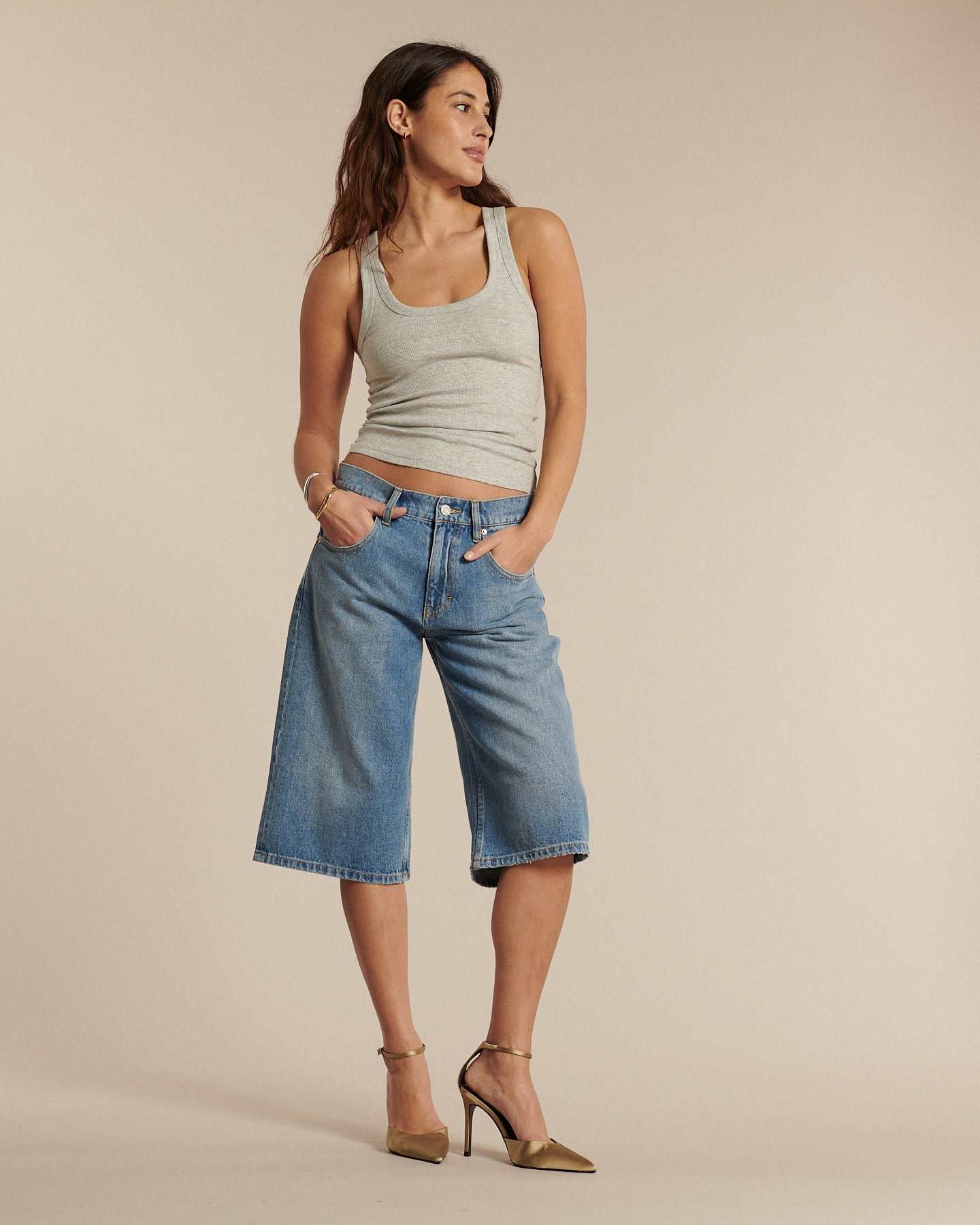 Labdip Kyoto bermuda jean droit IN 20 coton 12,5 oz