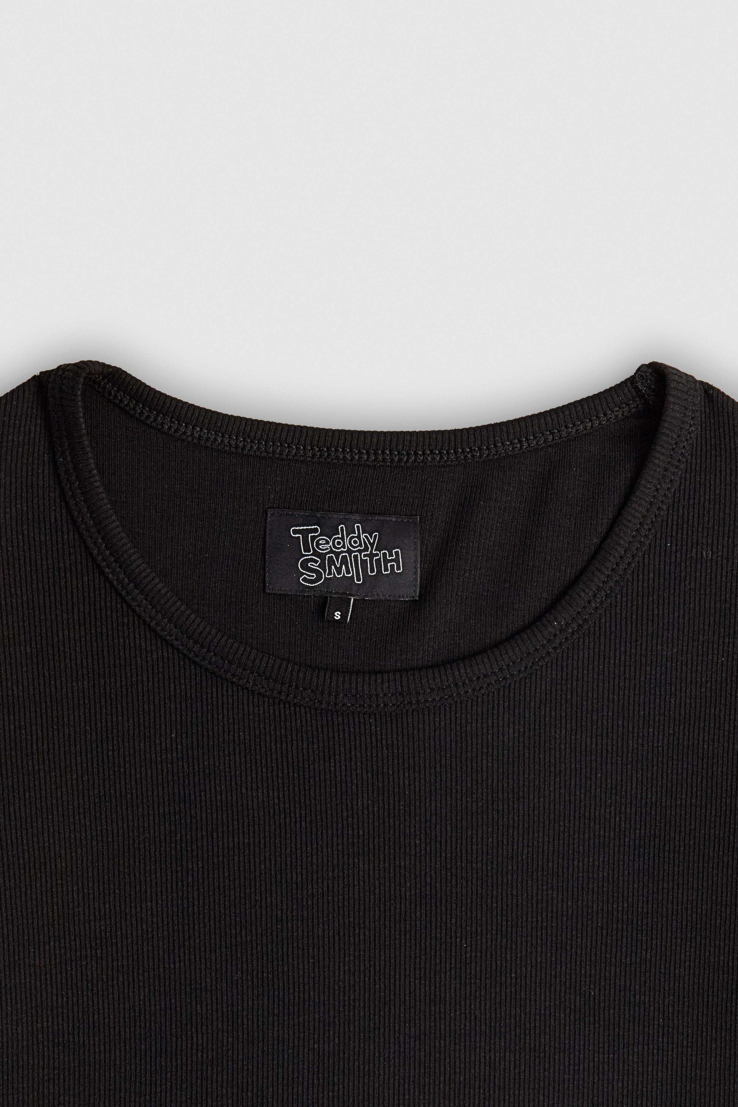 Teddy Smith T-Rema MC t-shirt noir côtelé