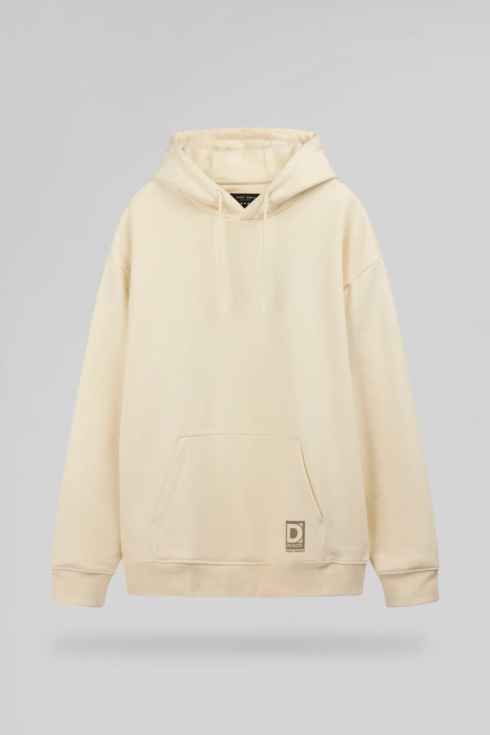 Teddy Smith S-Noah Hoody sweat capuche homme Cream oversize