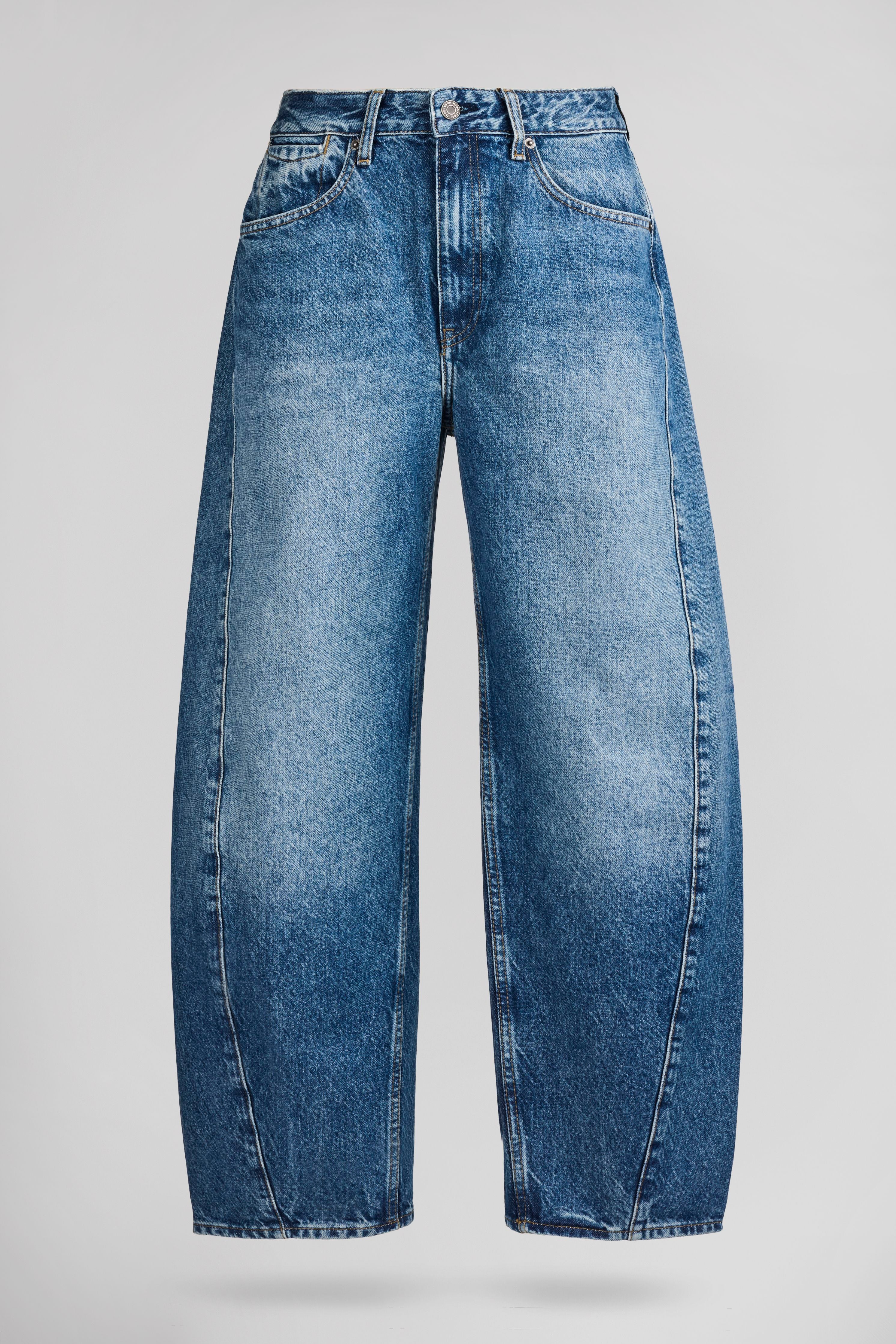 Teddy Smith Bea jean barrel femme bleu vintage