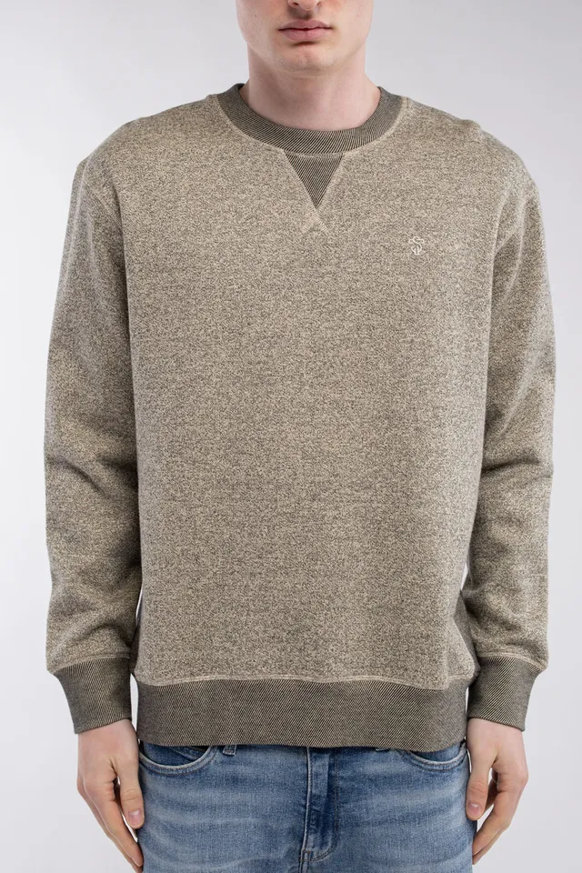 Teddy Smith S-Yanis RC sweat homme beige chiné loose